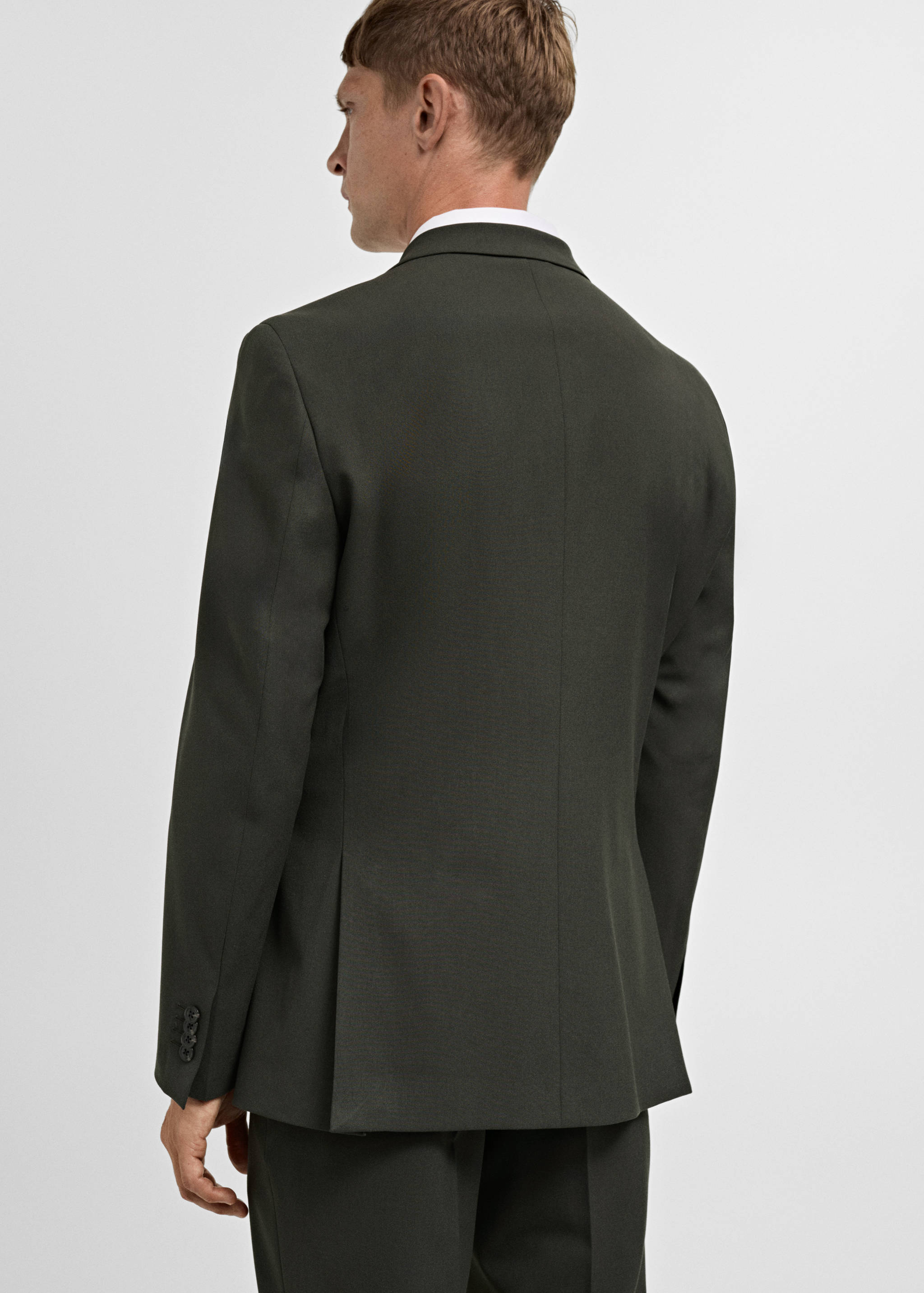 Stretch-fabric slim-fit suit jacket - Reverse of the article