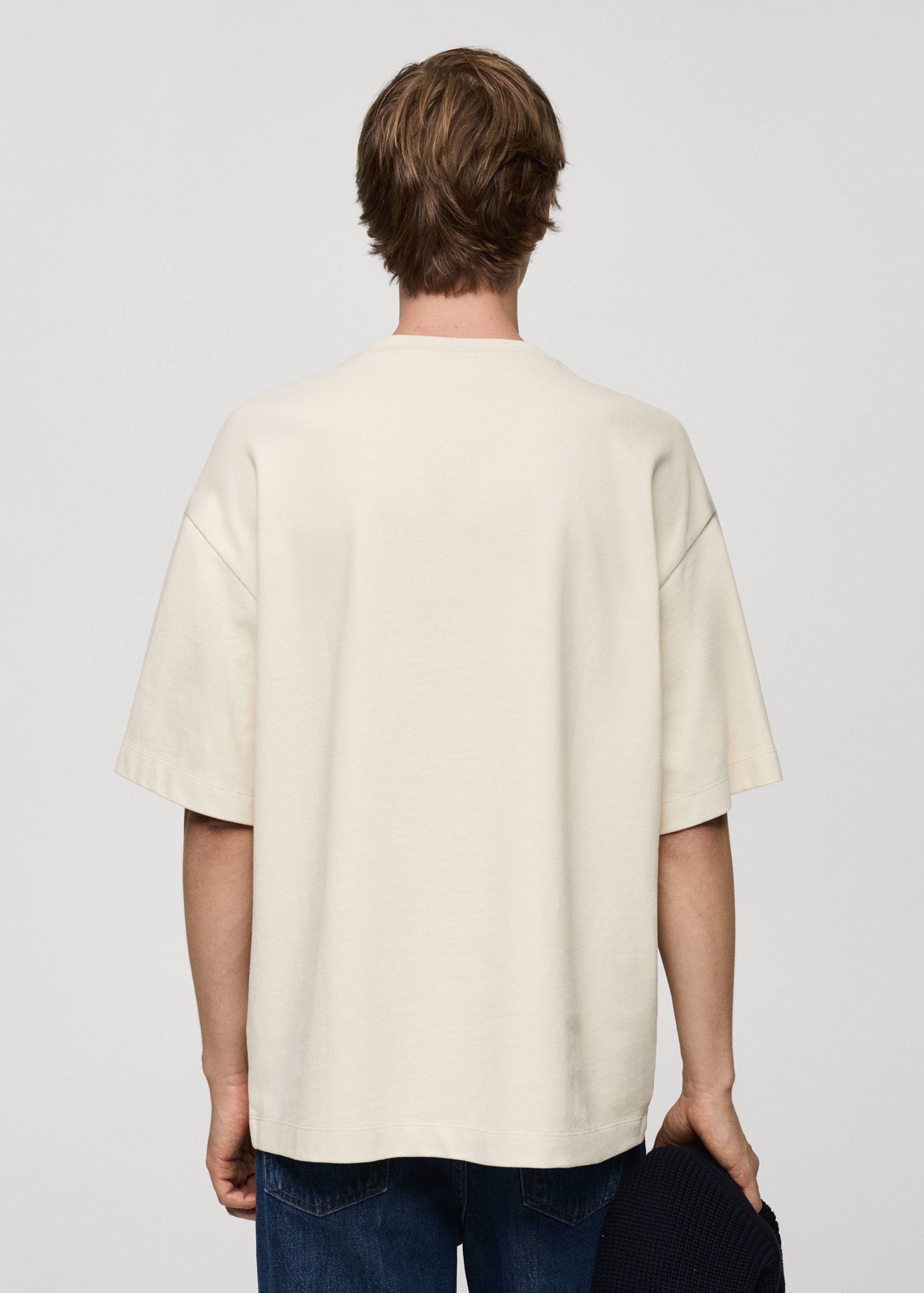 100% cotton oversized t-shirt - Reverse of the article