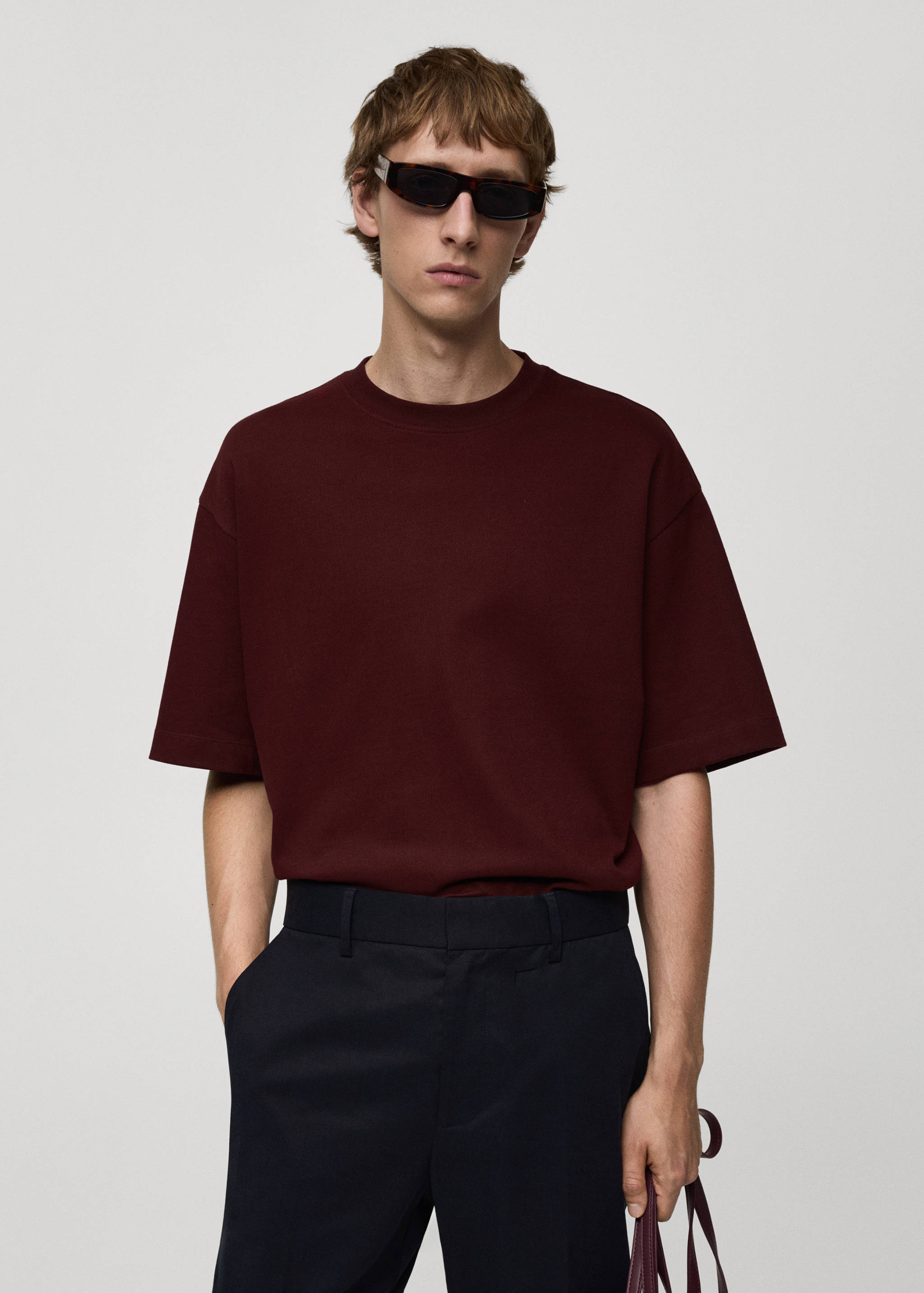 100% cotton oversized t-shirt - Medium plane