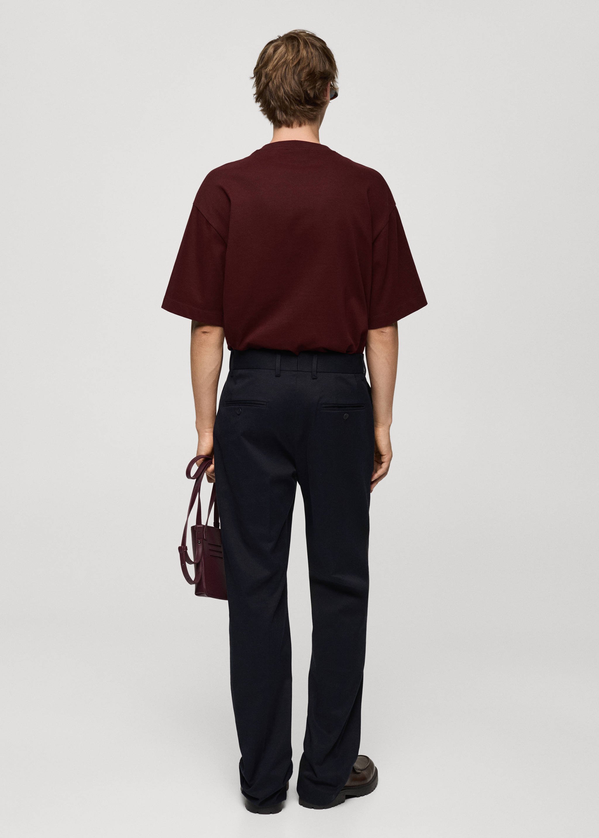 100% cotton oversized t-shirt - Reverse of the article