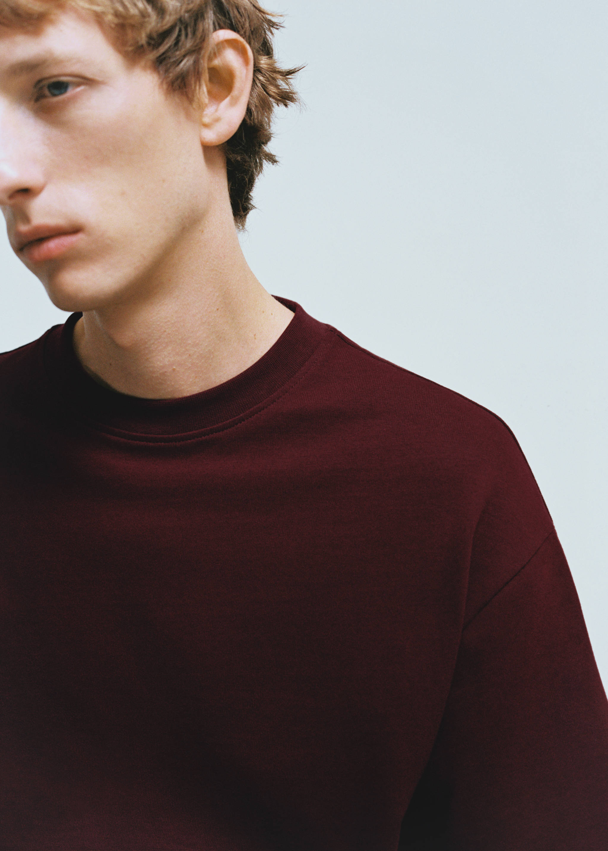 تي شيرت قطن 100٪ كبير الحجم - تفاصيل المنتج 3