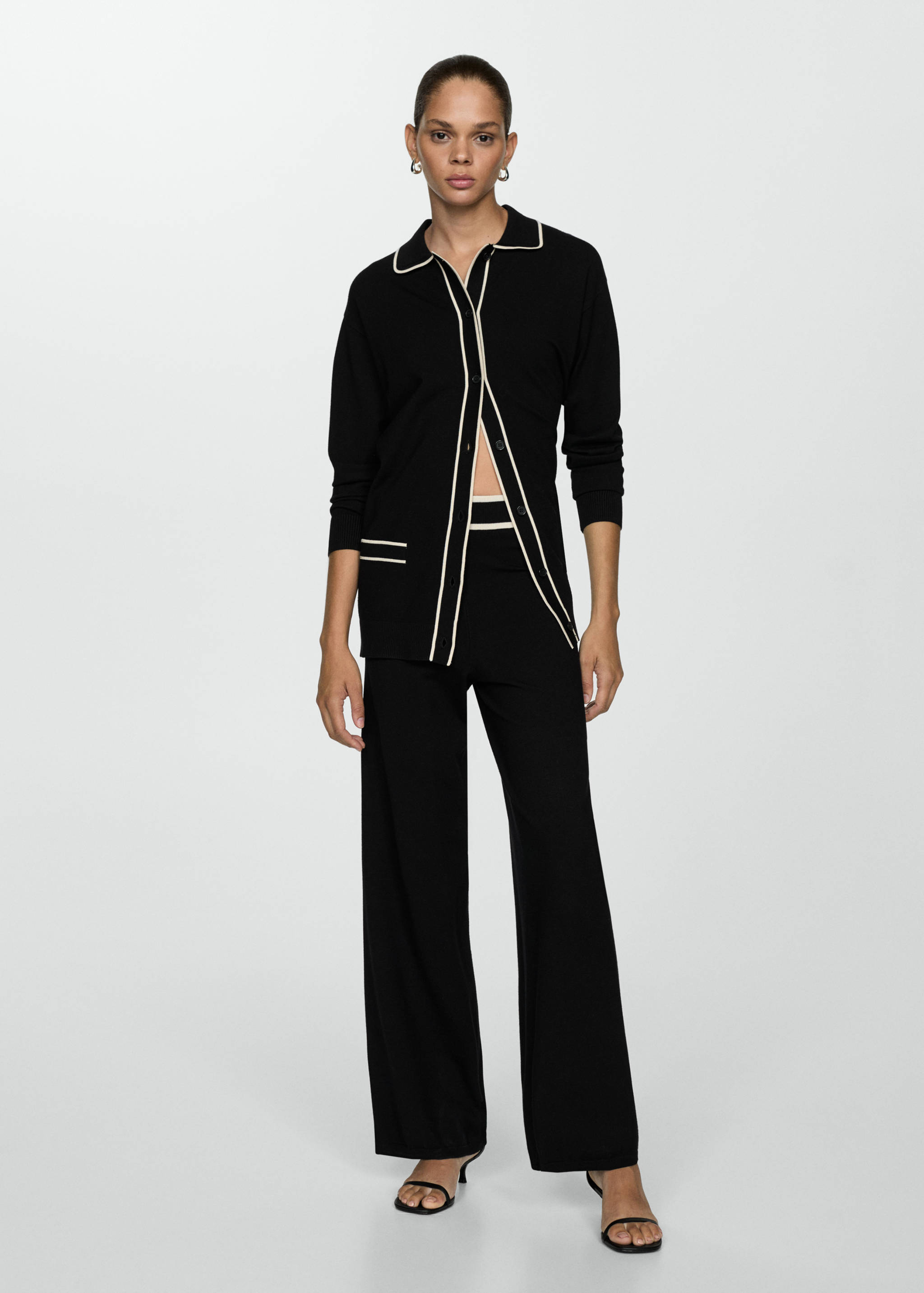 Pantalón recto punto - Plano general