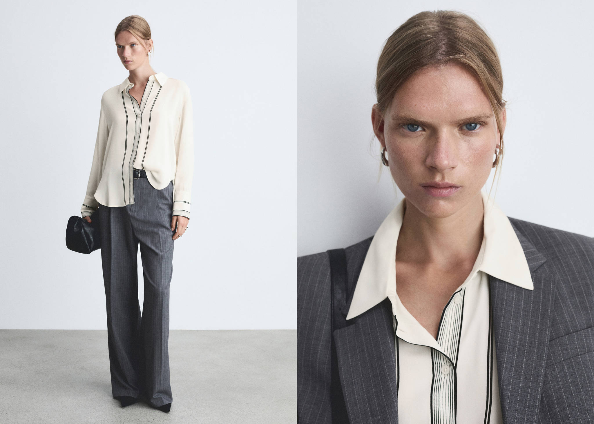 Shirt with contrasting details - Panoramic plane