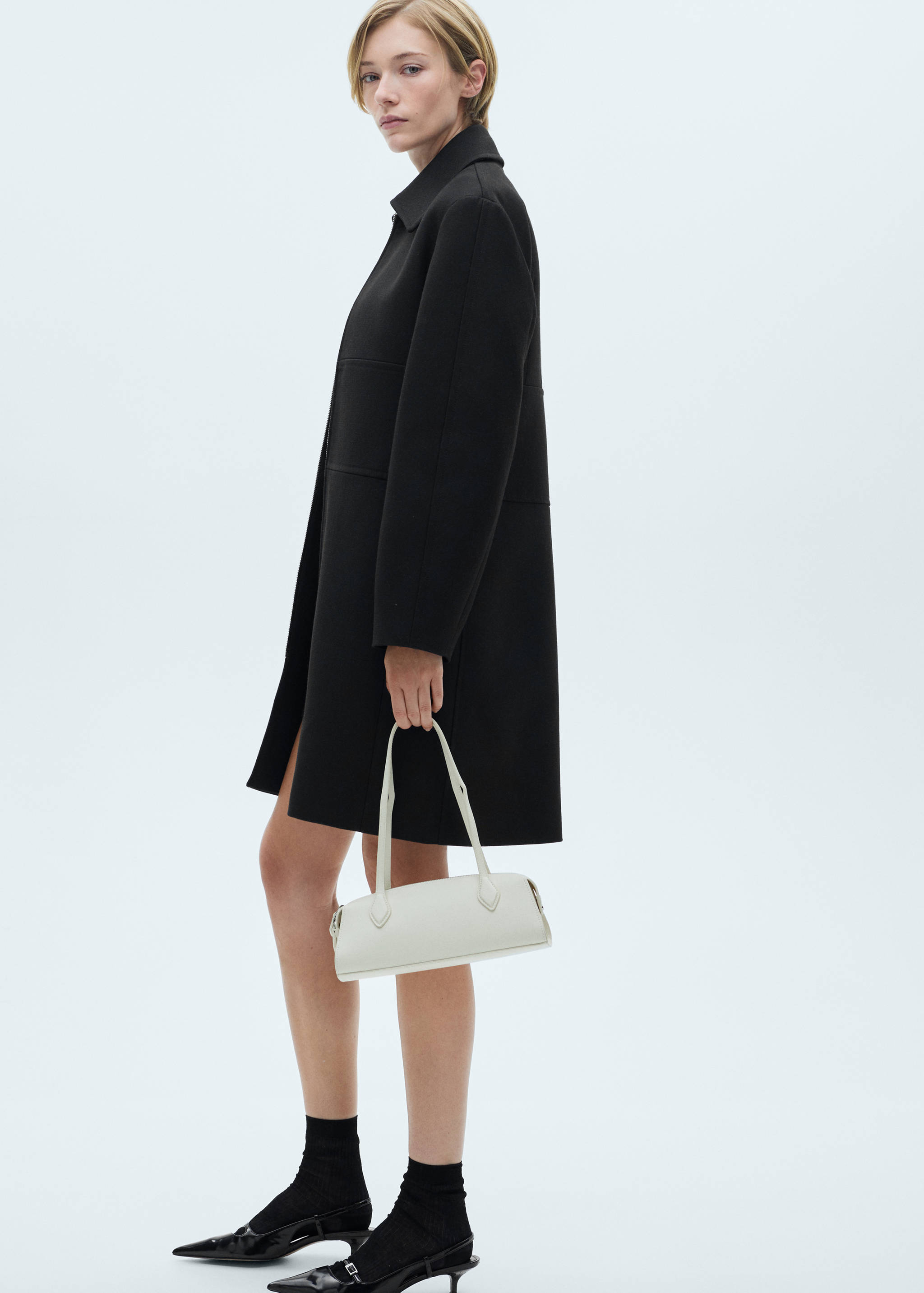 Zip straight-cut coat - Details of the article 4