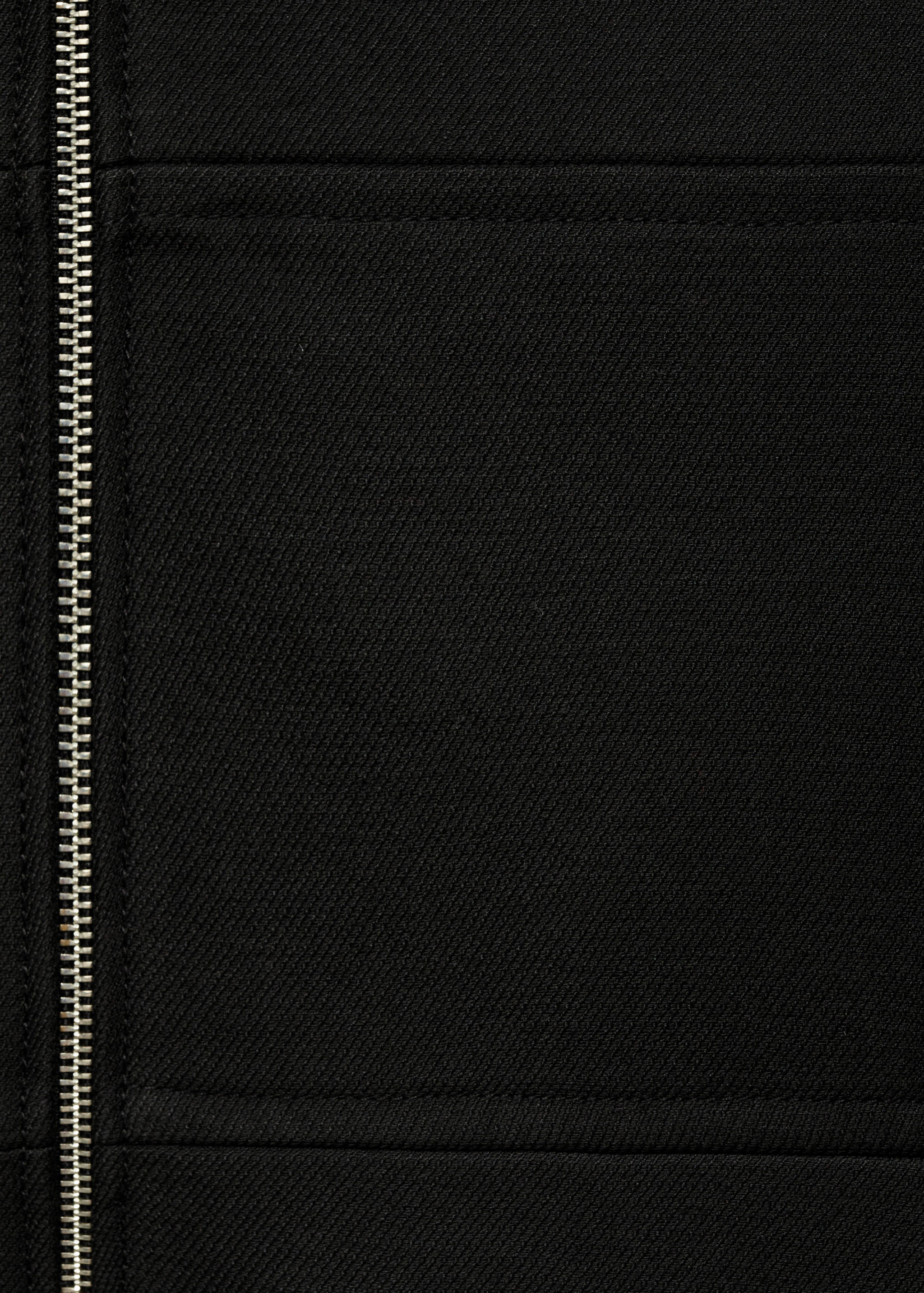 Zip straight-cut coat - Details of the article 0