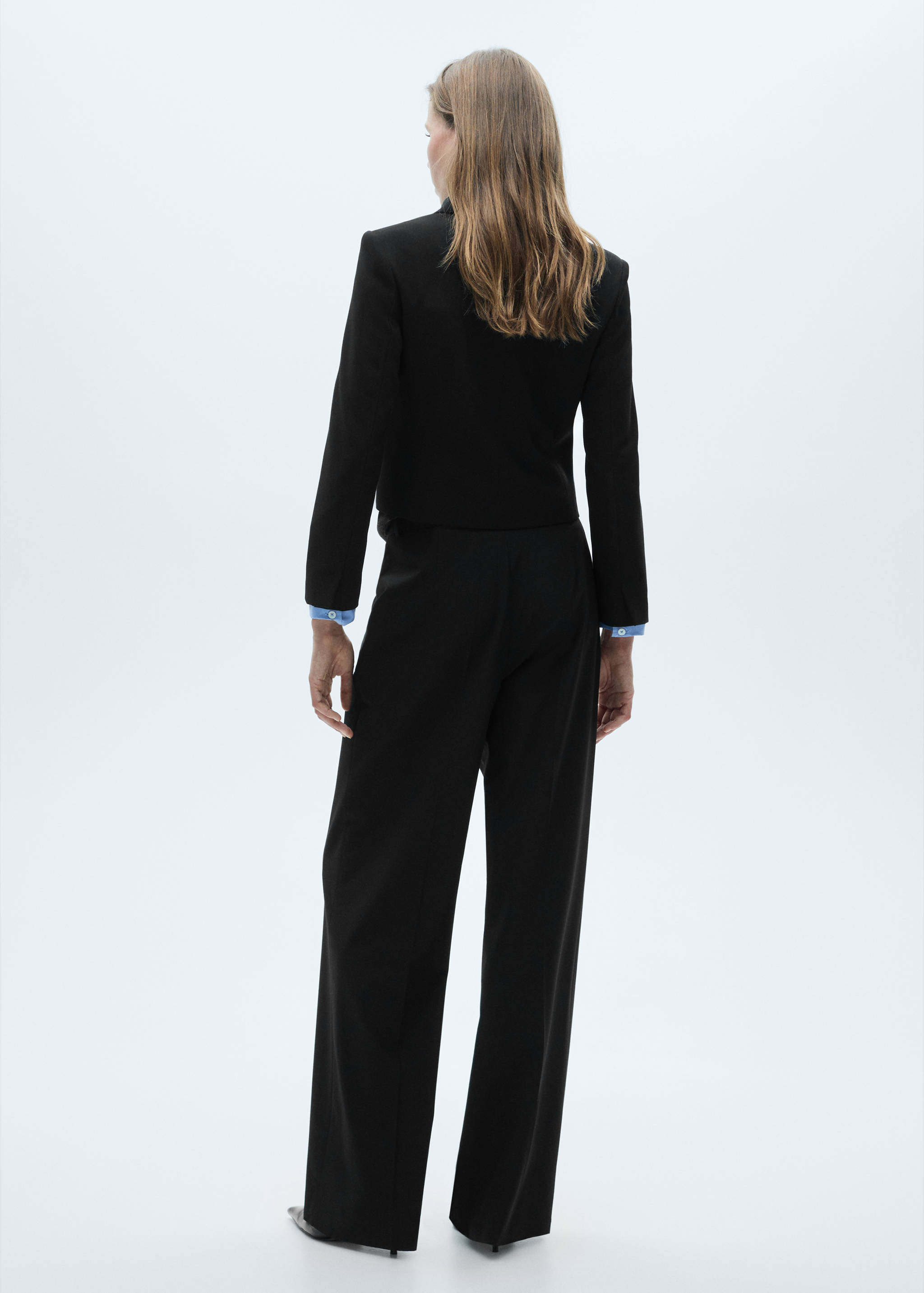 Cropped jacket with buttons - Reverse of the article