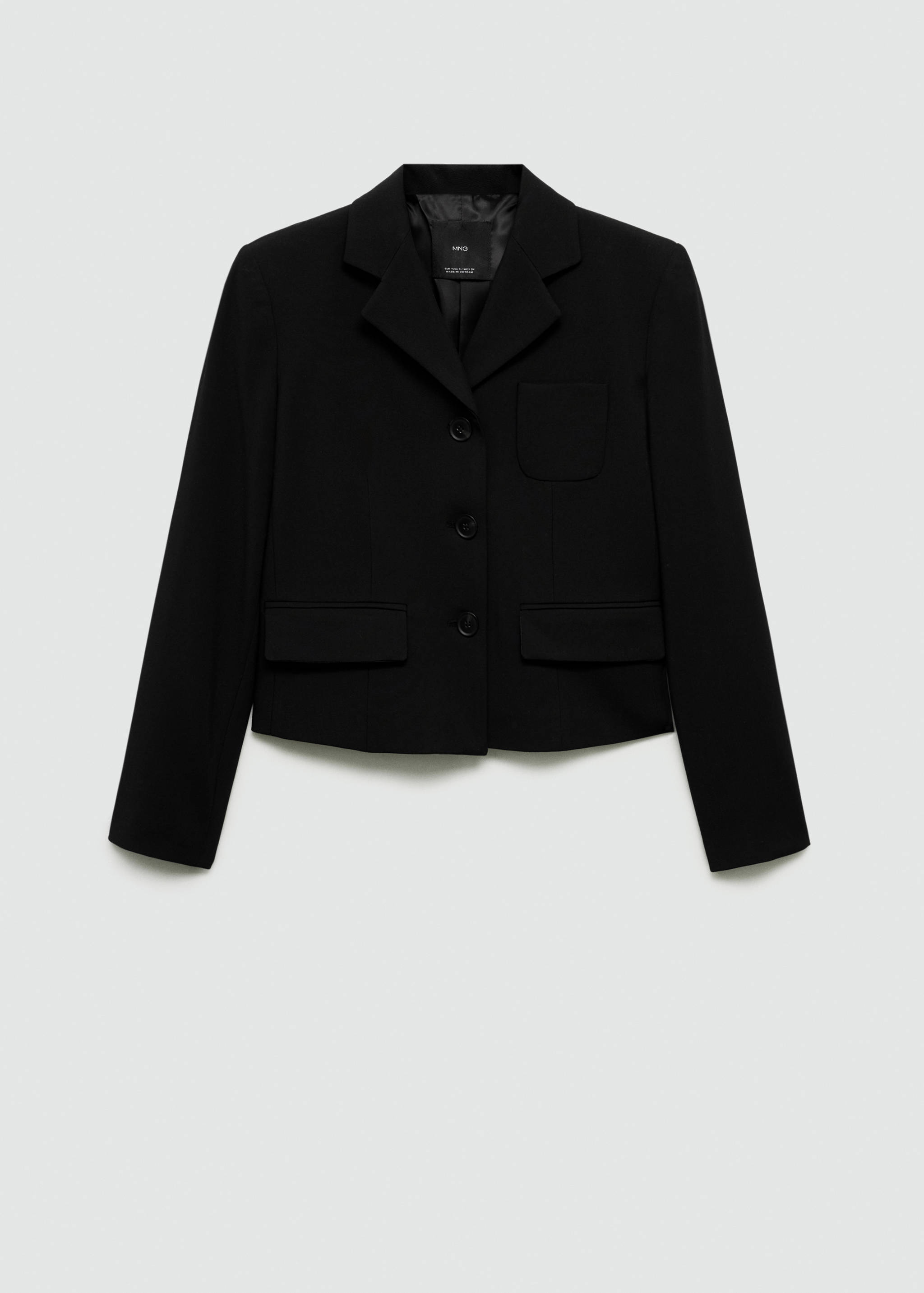 Cropped jacket with buttons - Article without model