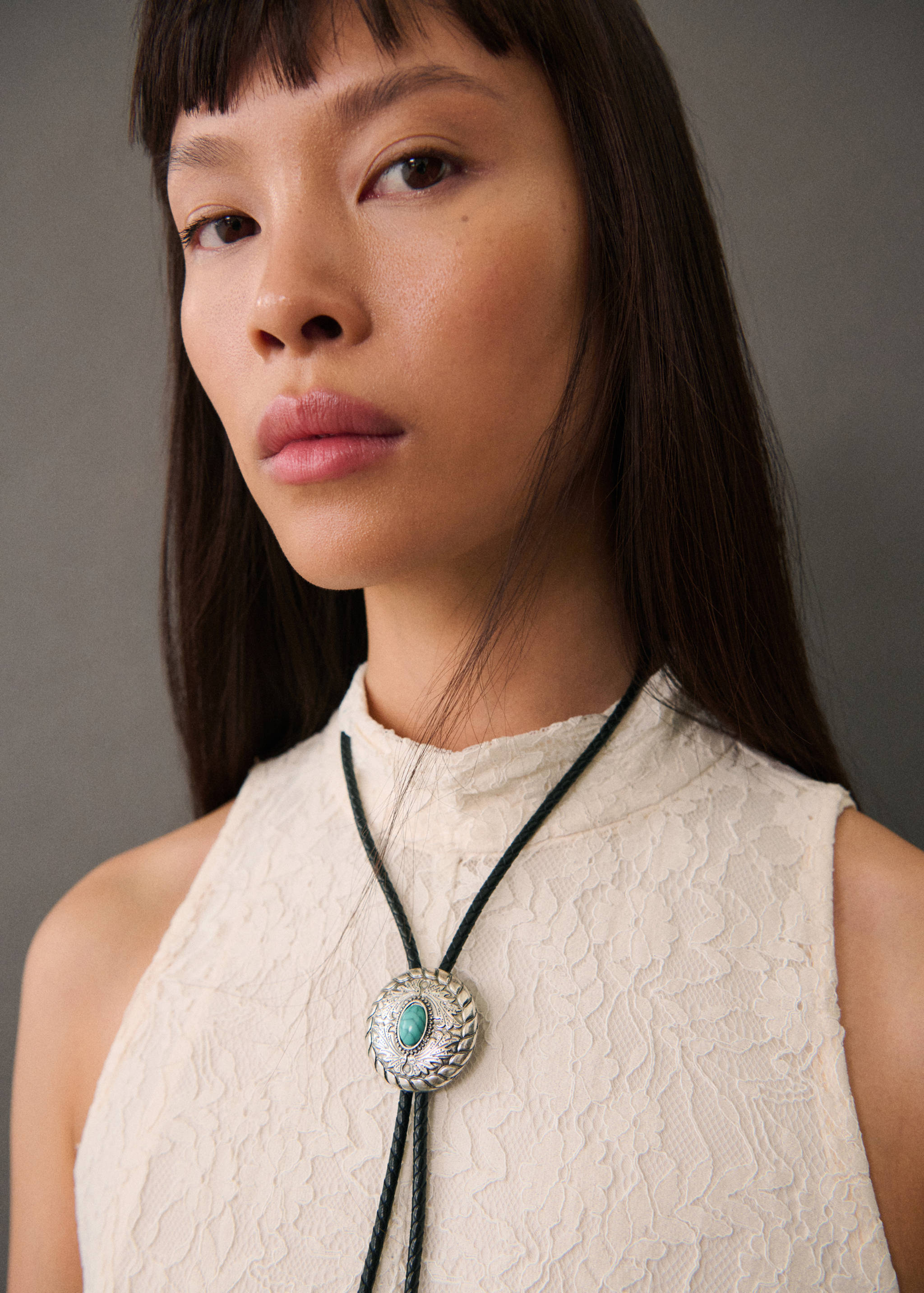 Long lace dress - Details of the article 1