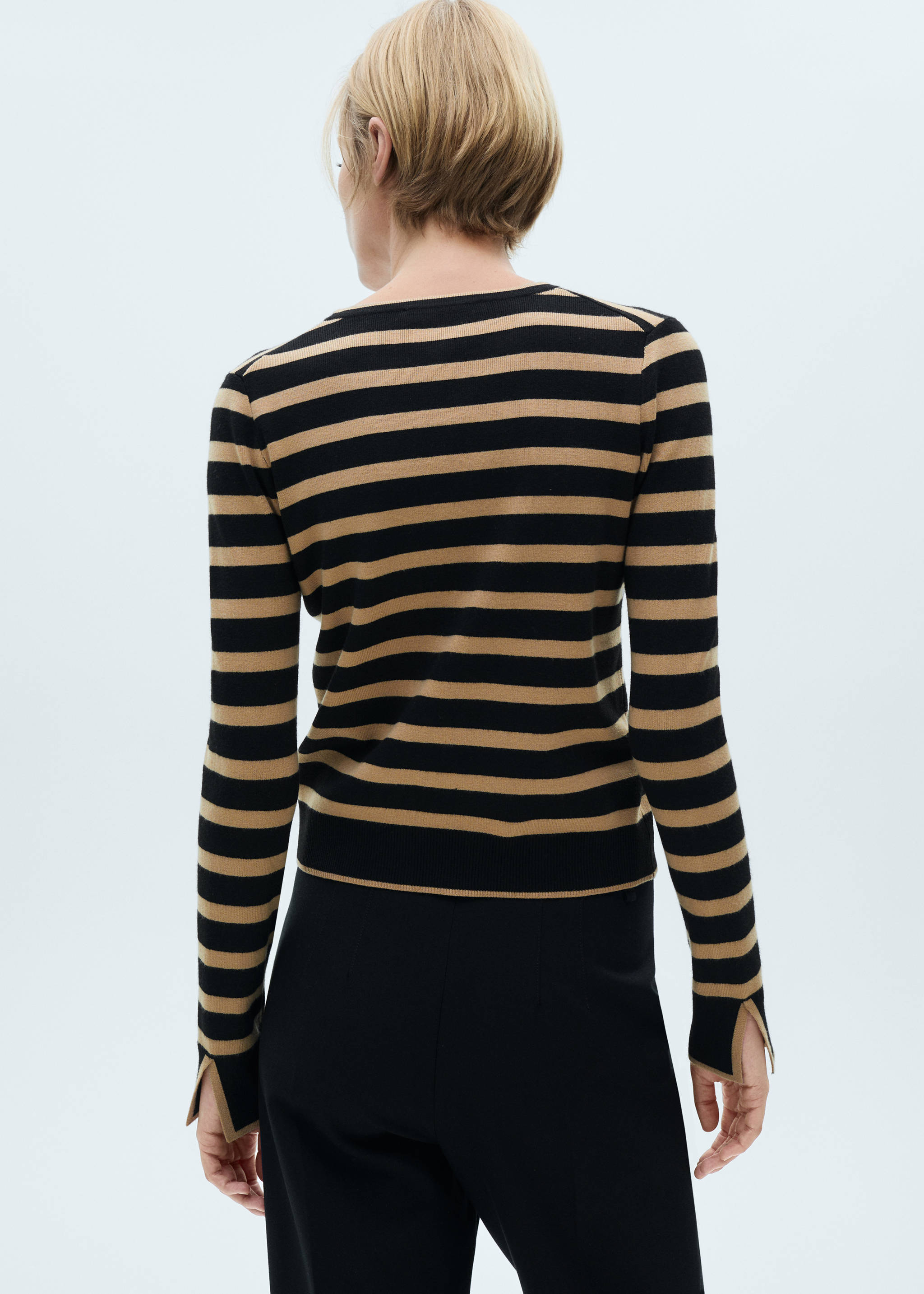 纽扣针织开衫 - null