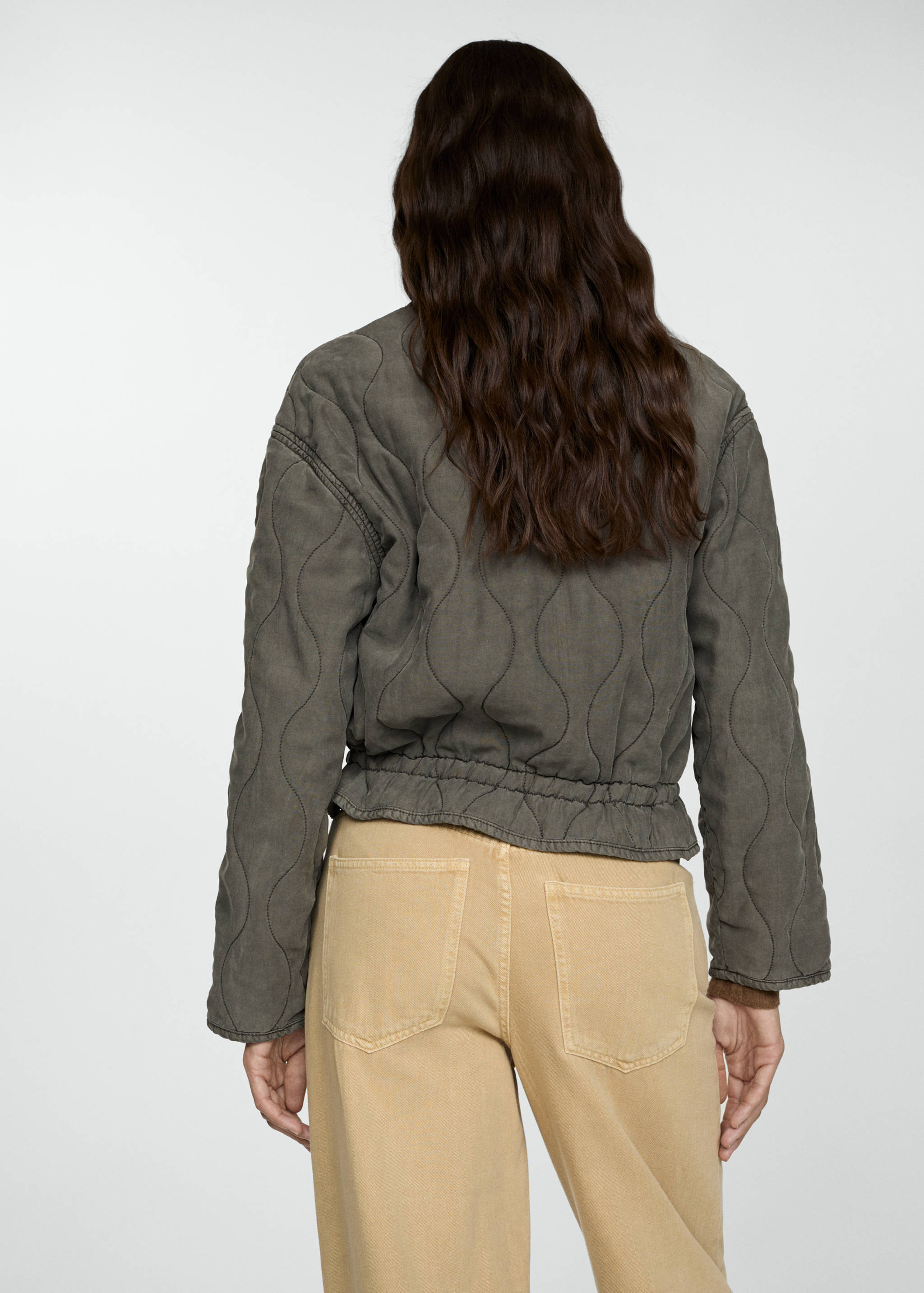 Quilted pucker jacket - Reverse of the article