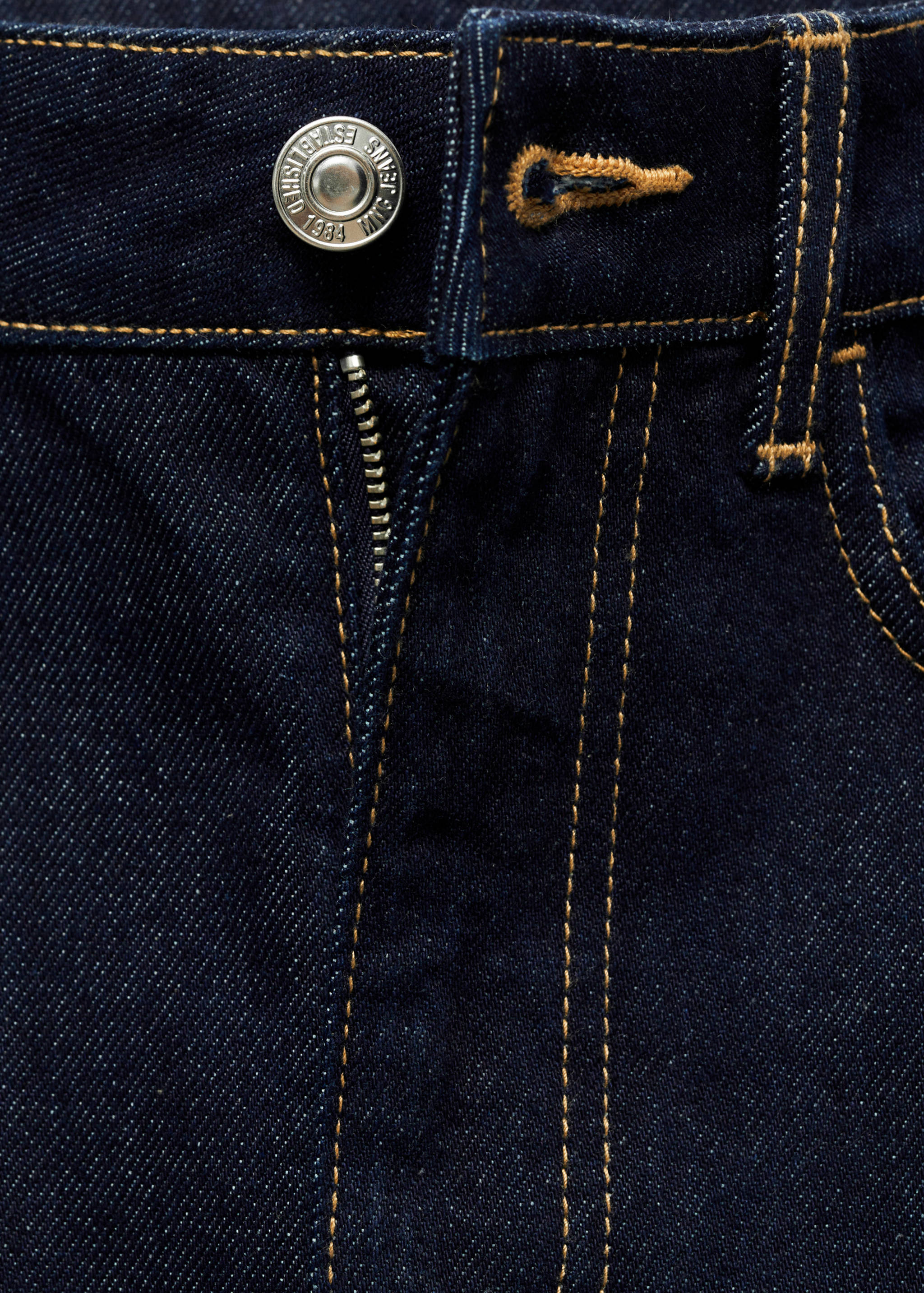 Jupe midi en jean rinse wash - Détail de l'article 8