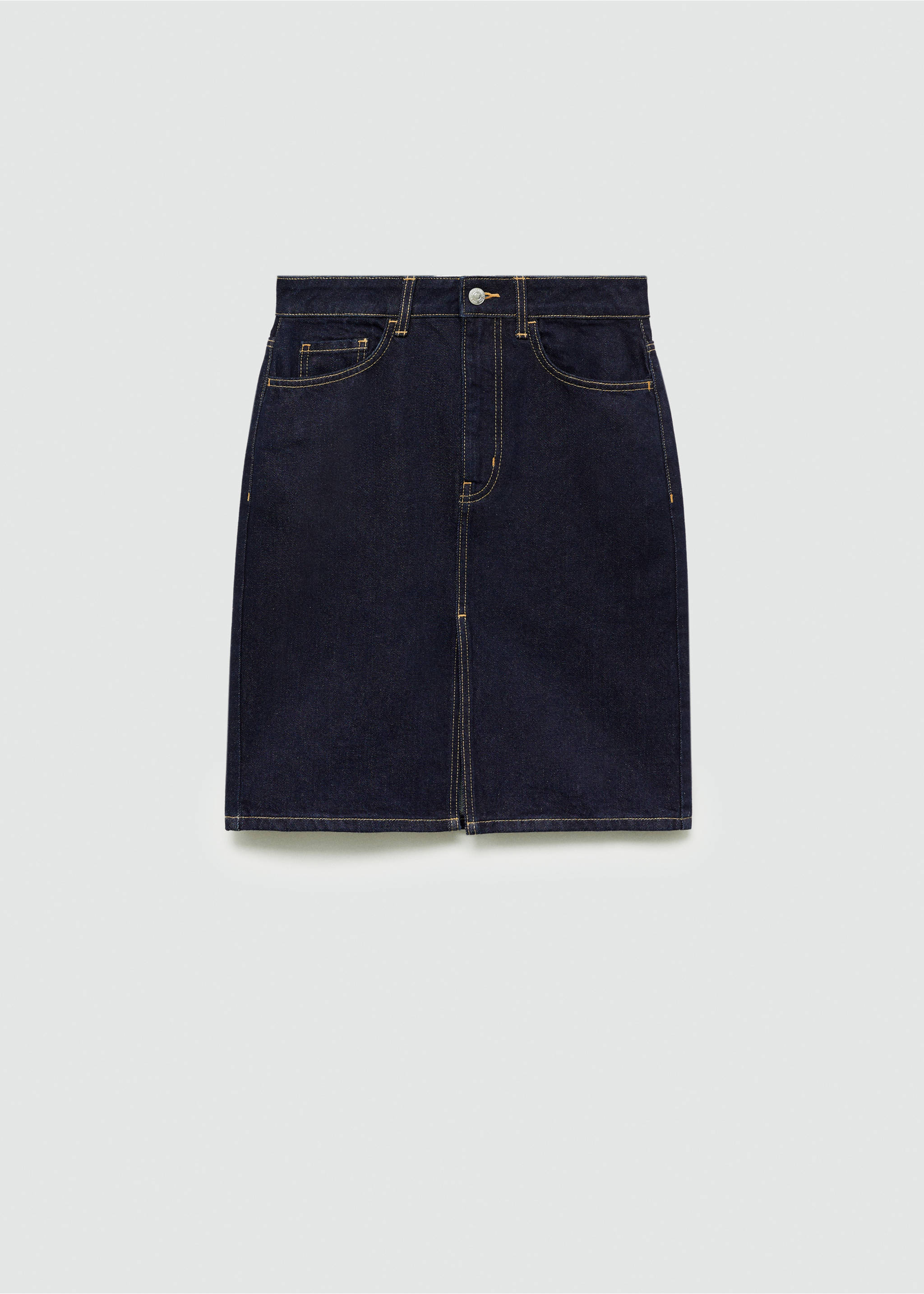 Falda midi vaquera rinse wash - Artículo sin modelo, Azul. Ref: 77055657-00.