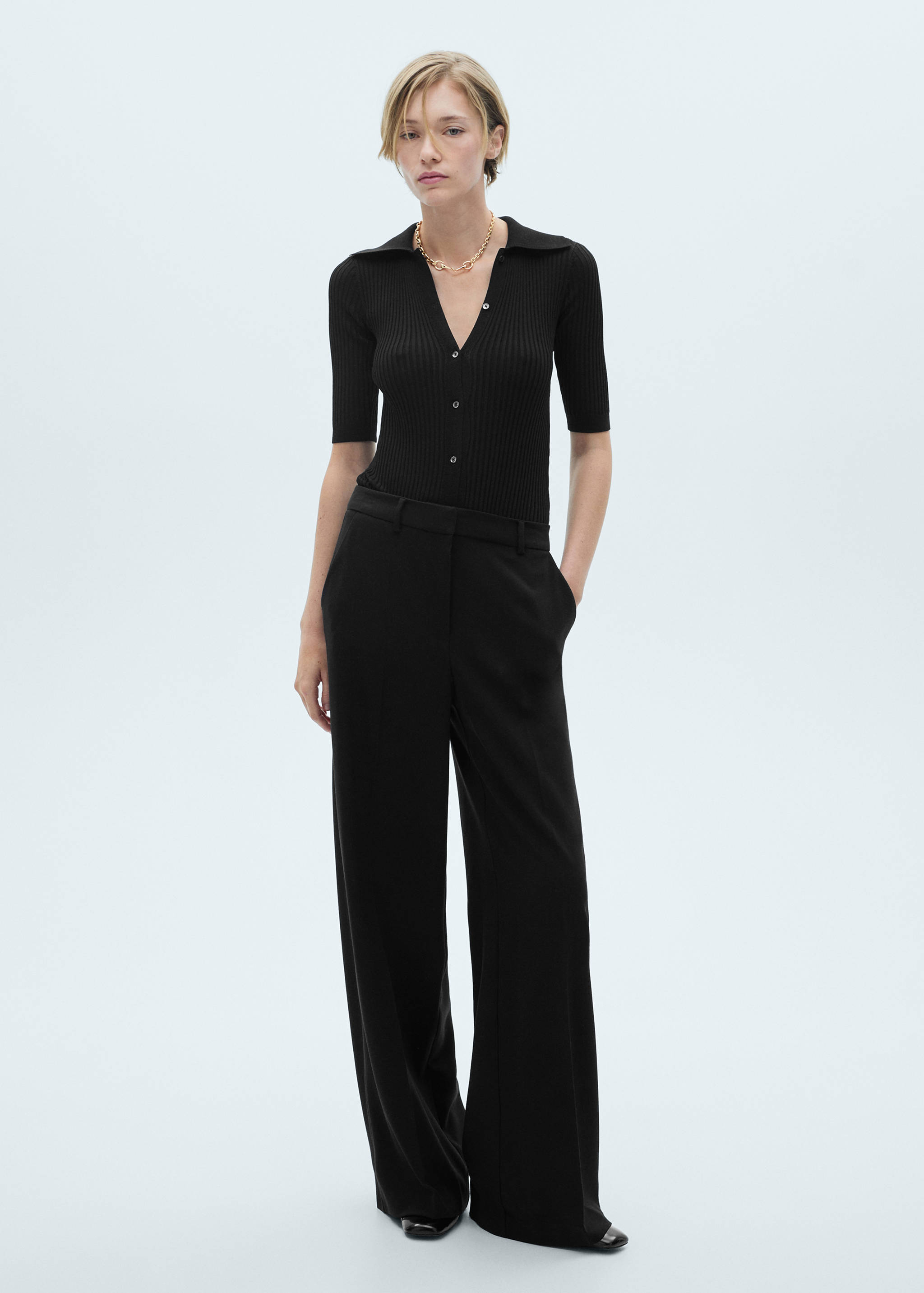 Long jumpsuit with combined design - General plane
