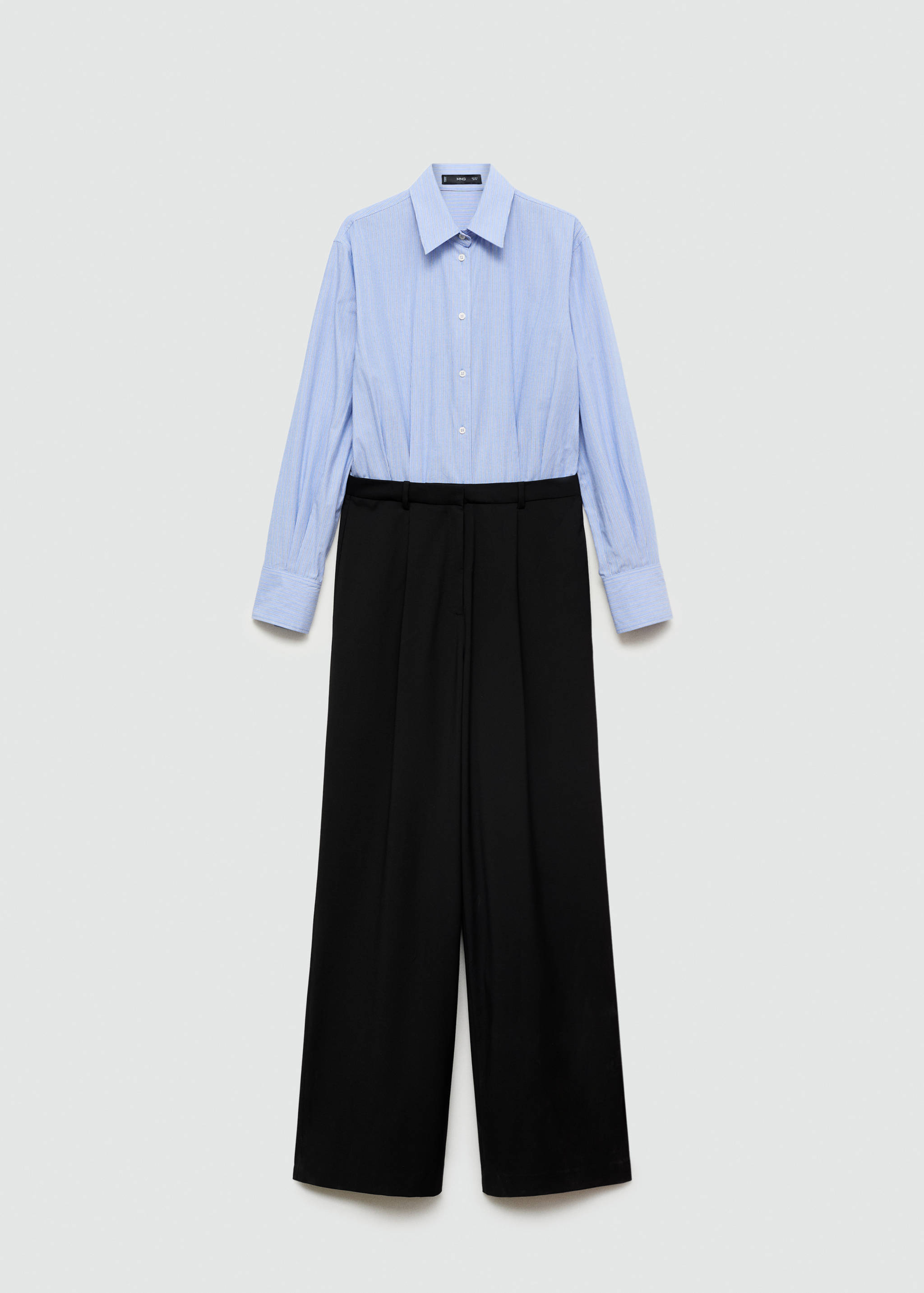 Long jumpsuit with combined design - Article sans modèle