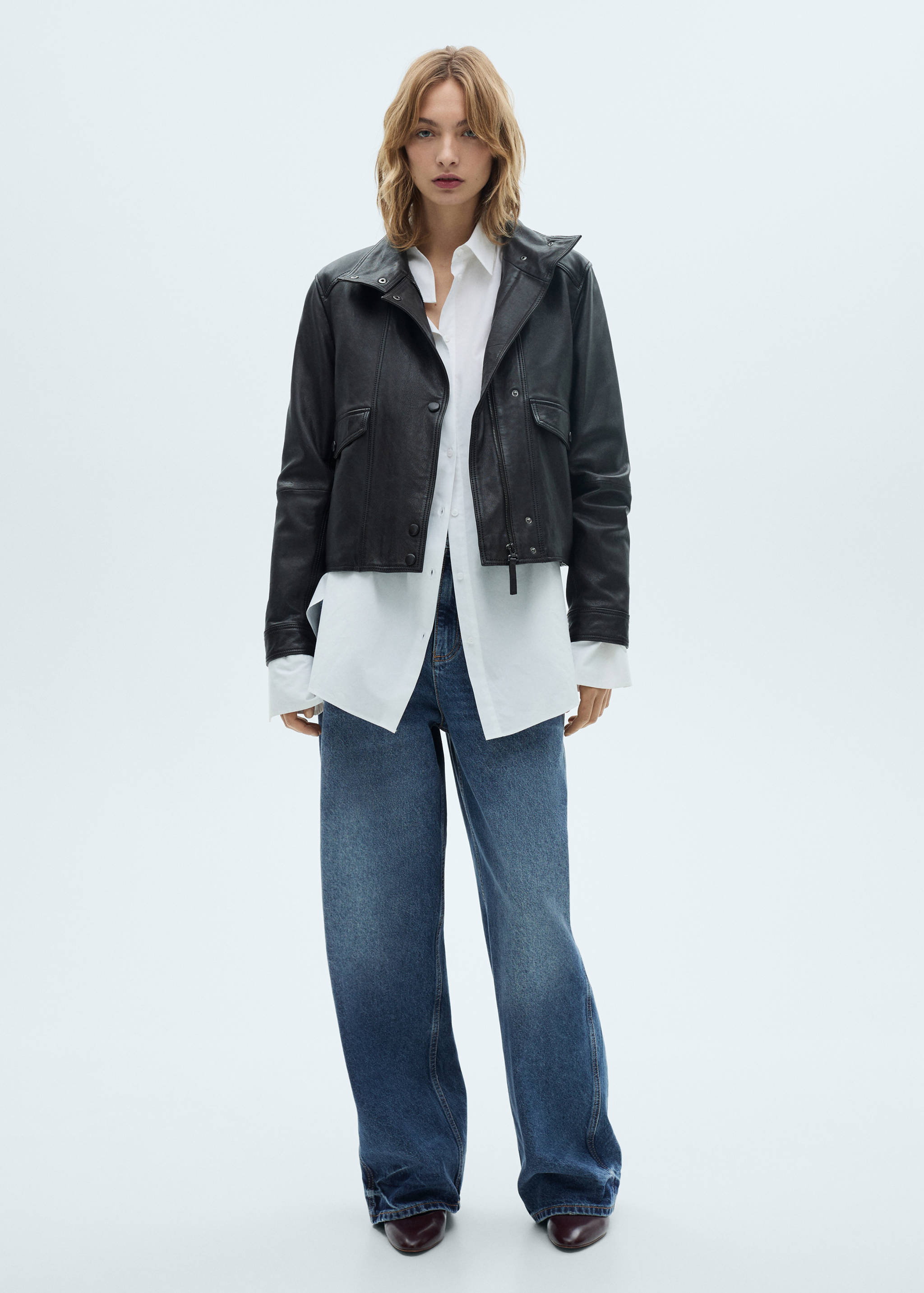 Jeans balloon tiro alto - Plano general