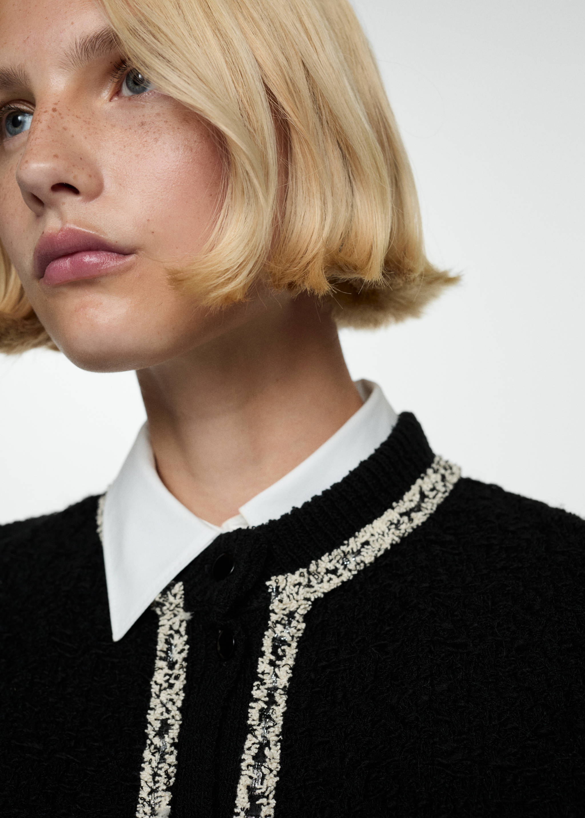 Bicolour tweed jacket - Details of the article 1