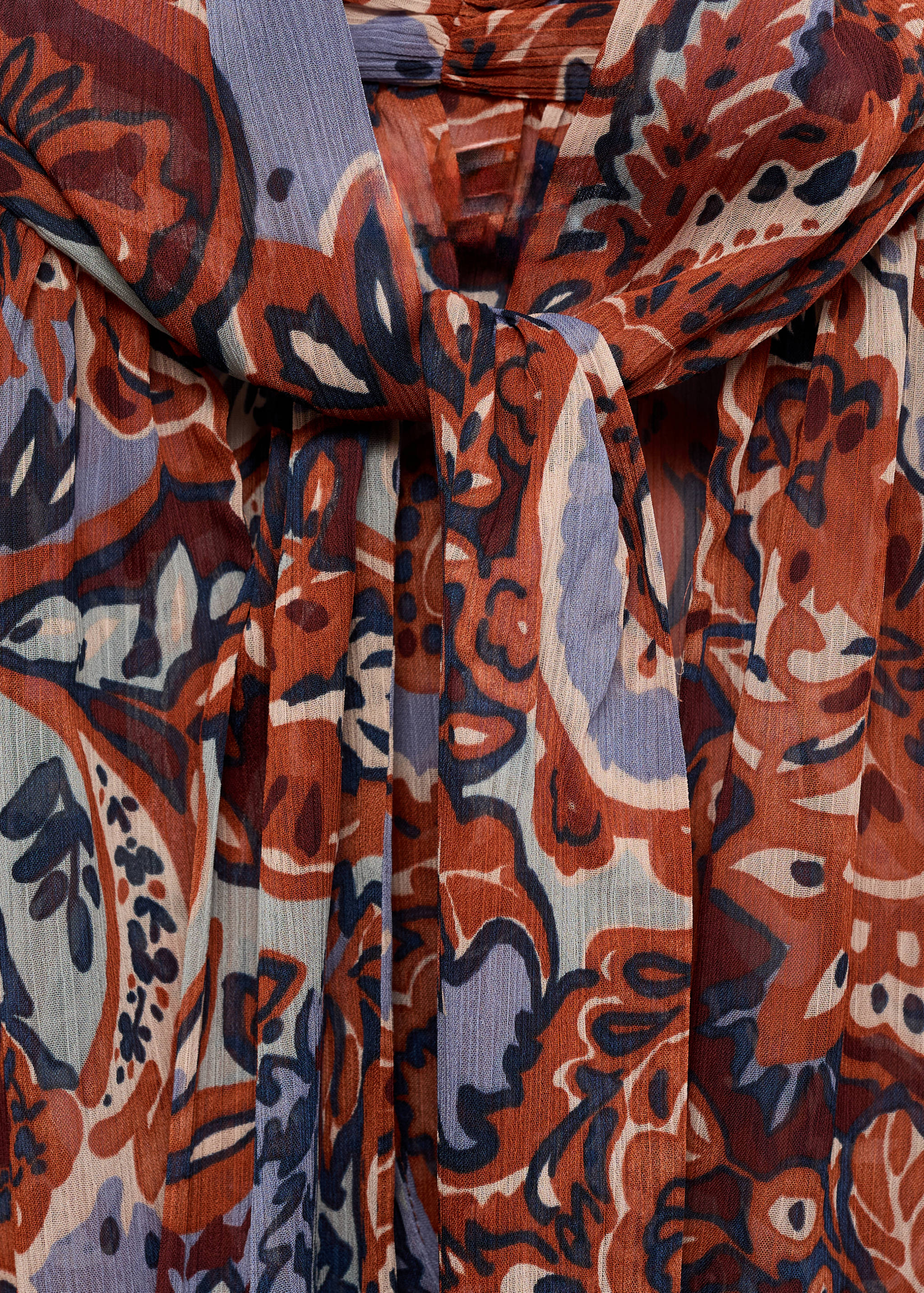 Ruffled paisley-print blouse - Details of the article 8