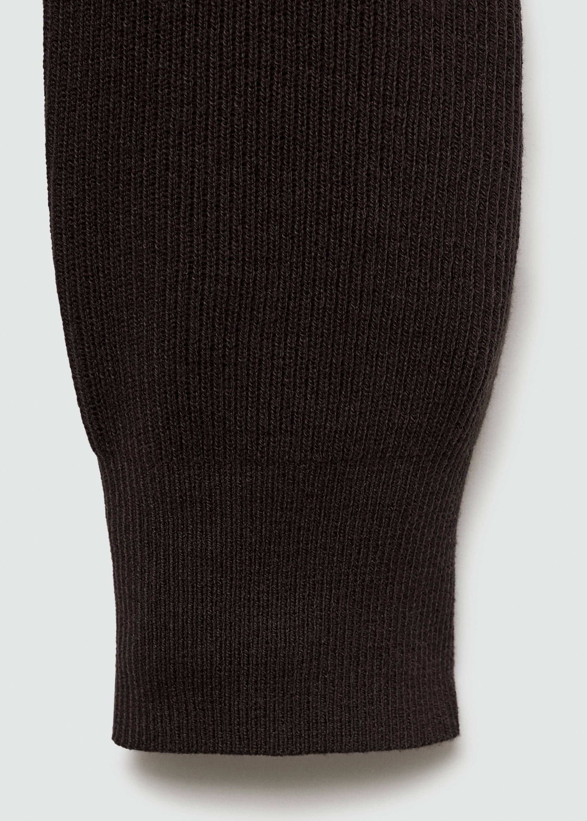 Fine-knit ribbed cotton polo shirt - Details of the article 0