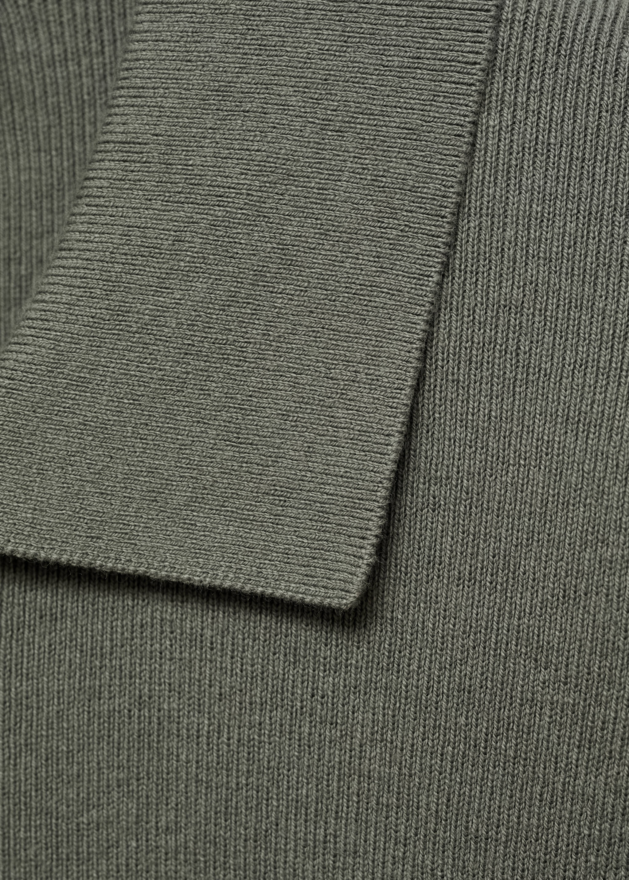 Fine cotton-knit polo sweater - Details of the article 8