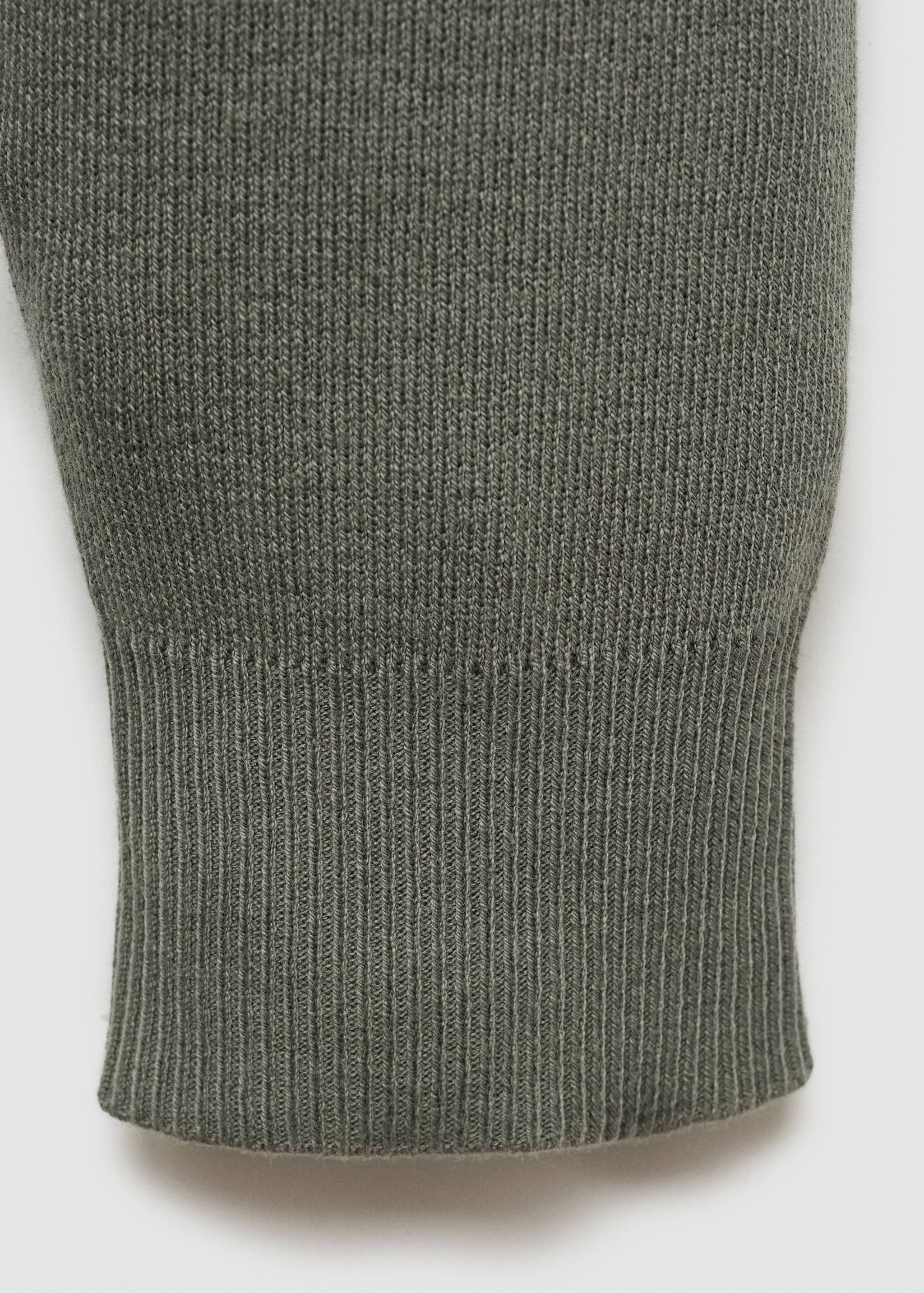 Fine cotton-knit polo sweater - Details of the article 0