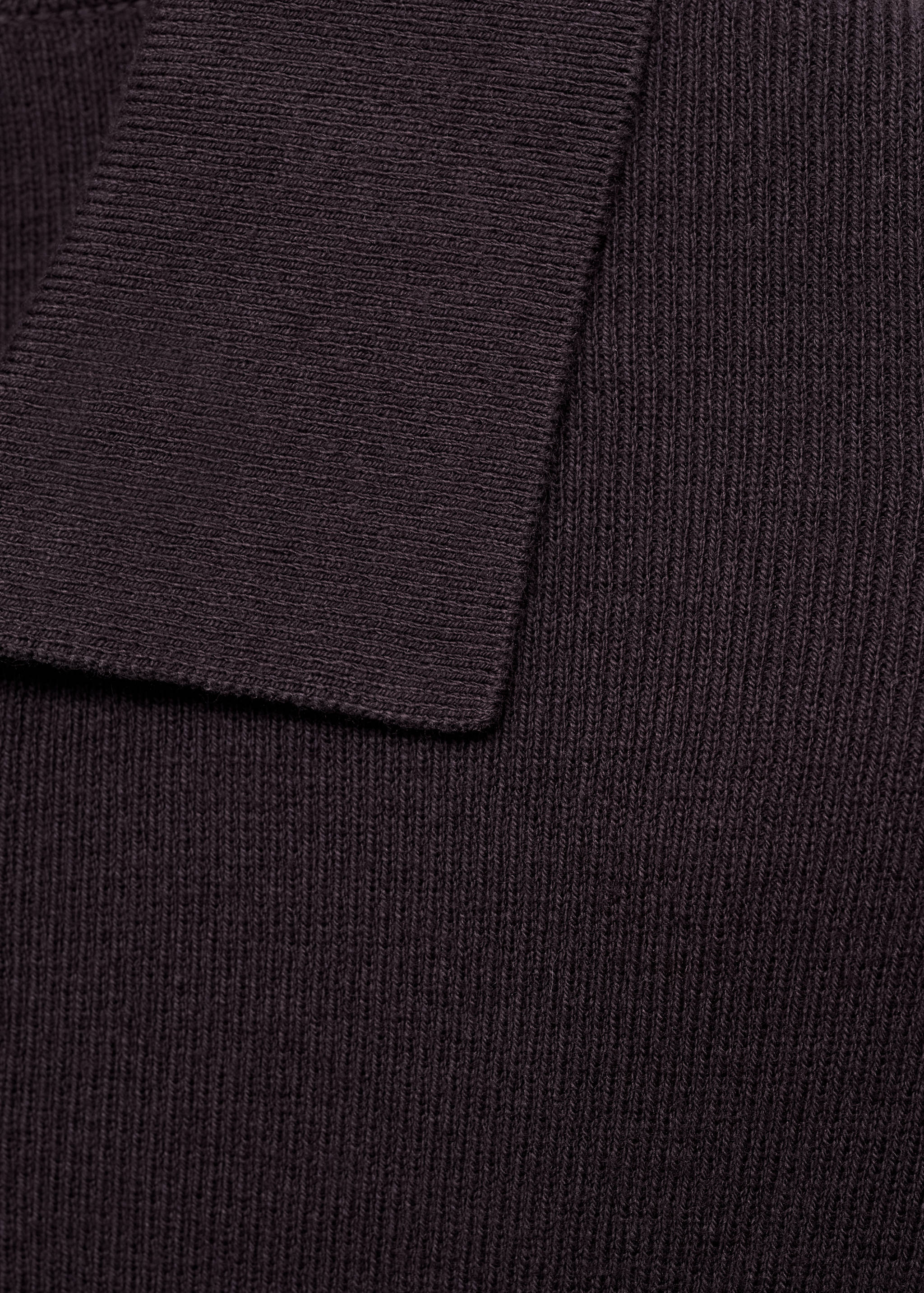 Fine cotton-knit polo sweater - Details of the article 8