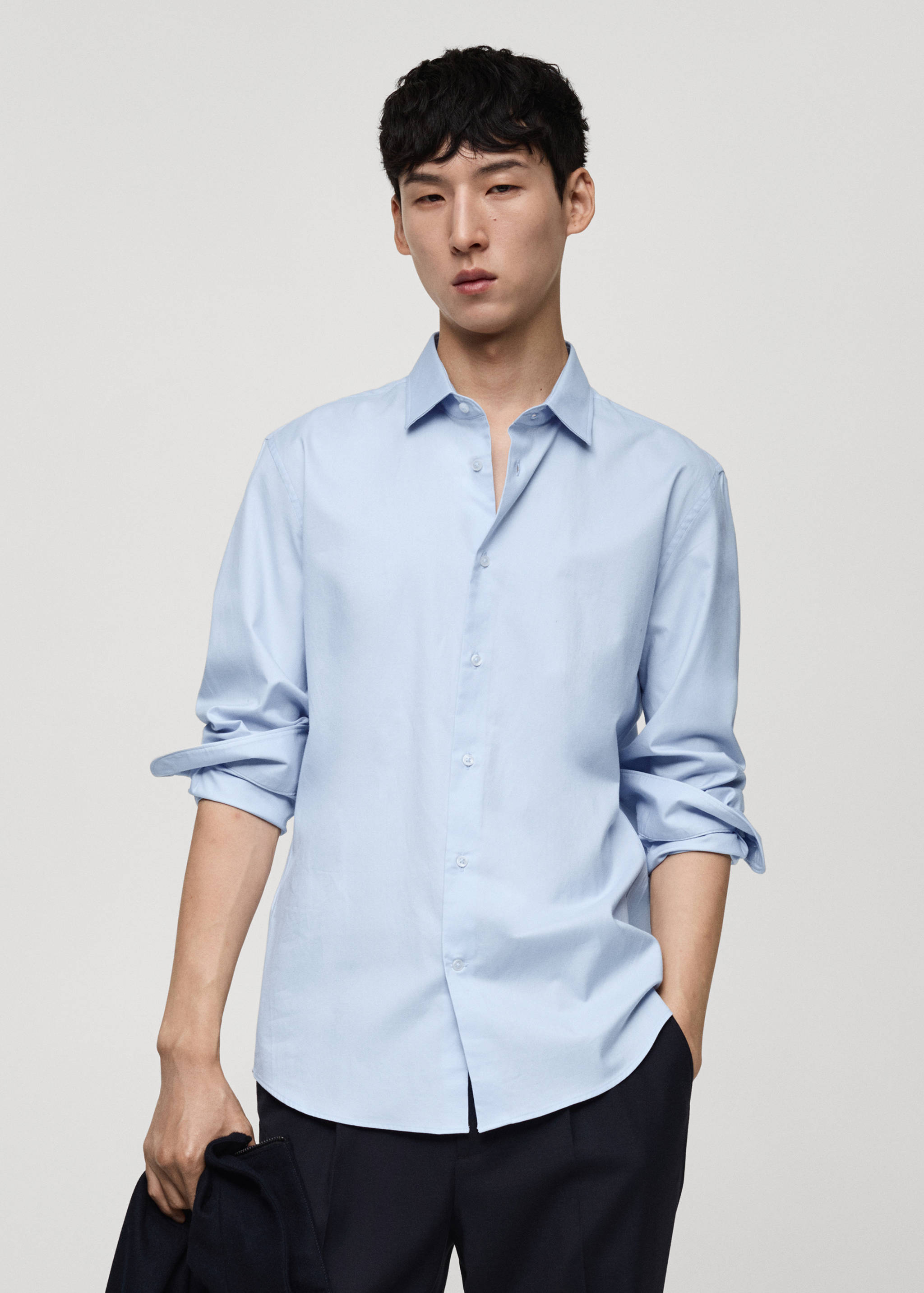 Chemise 100 % coton twill regular-fit - Plan moyen