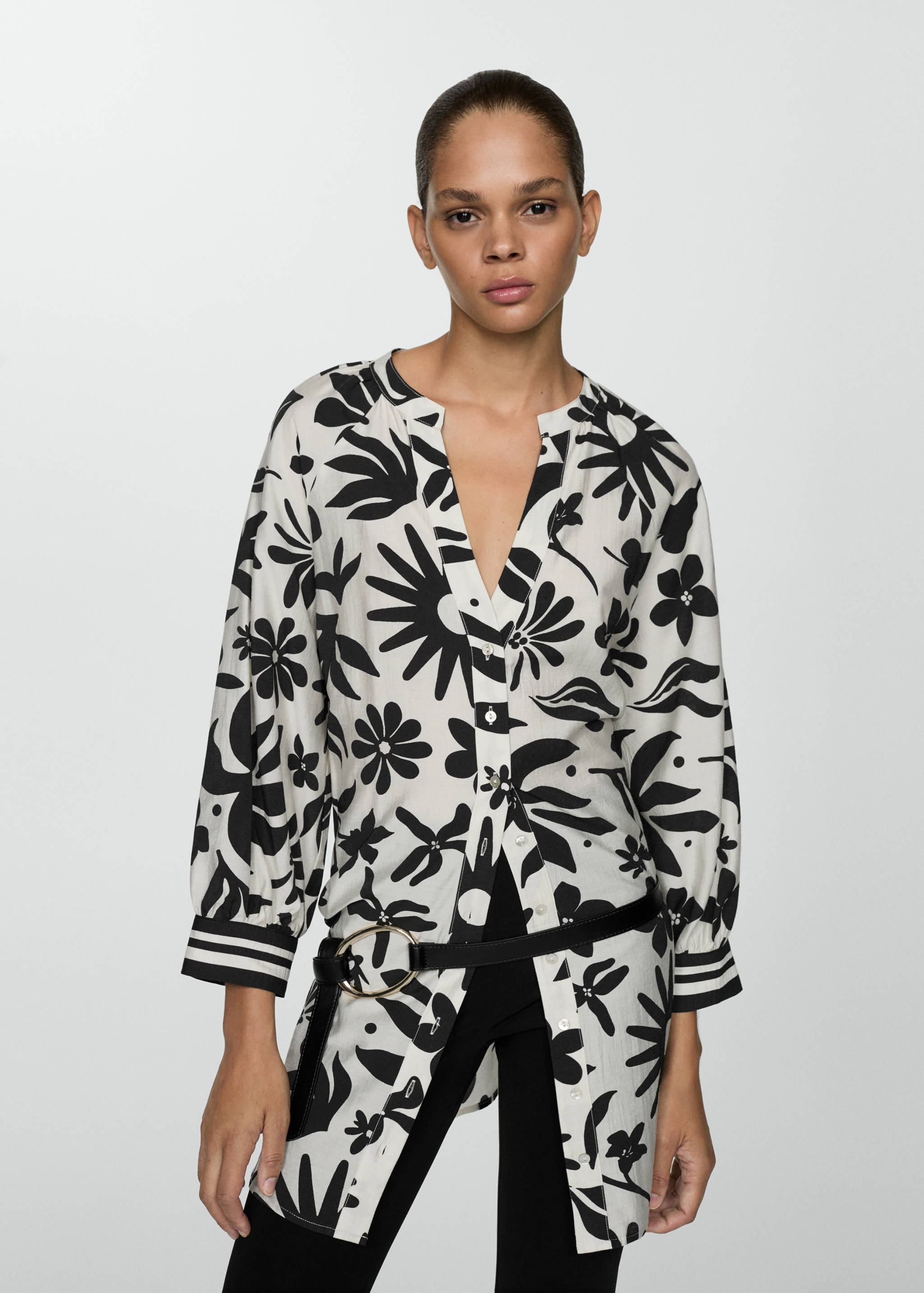 Bow printed shirt - Details of the article 2