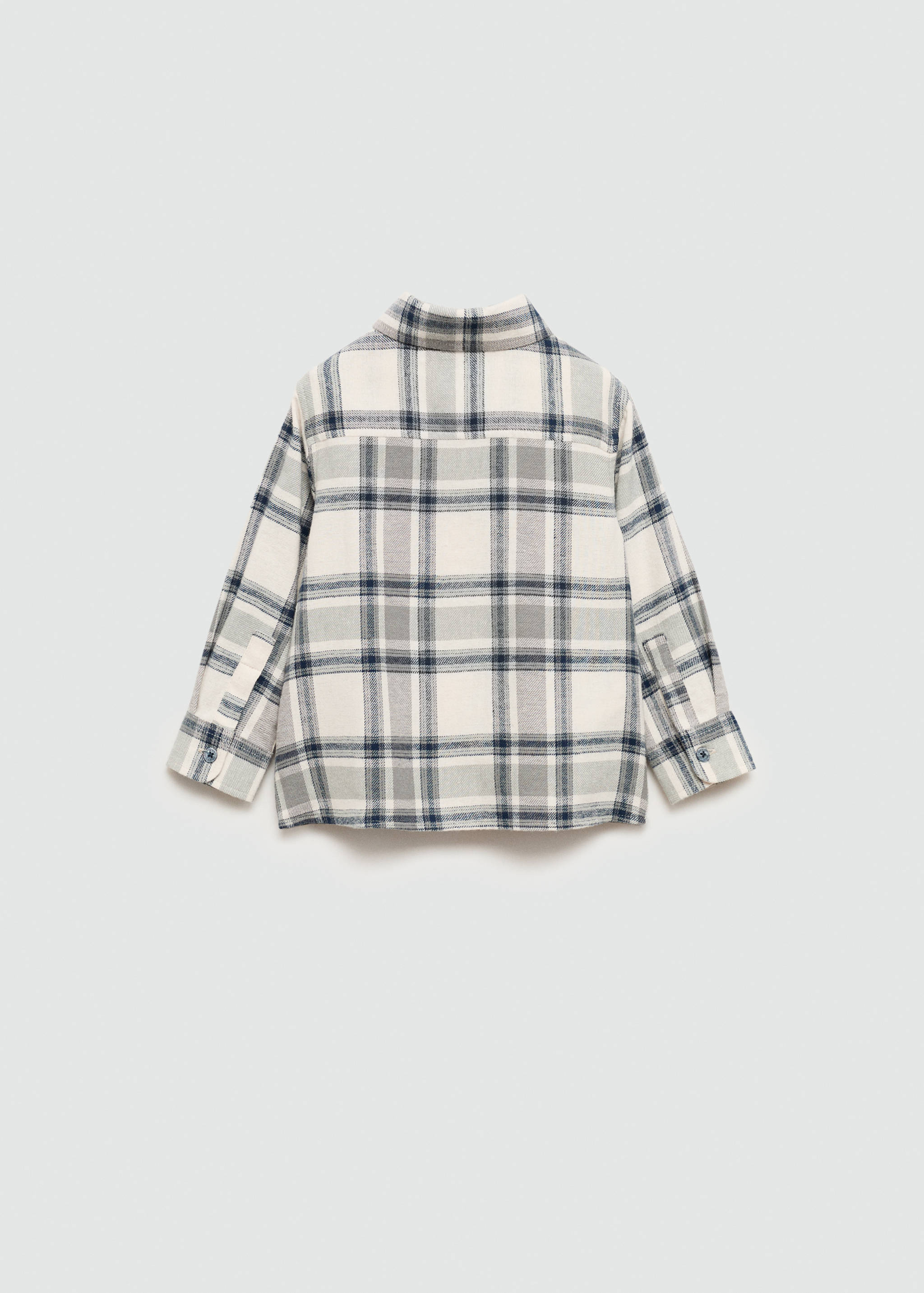 Camisa algodón cuadros - Reverso del artículo