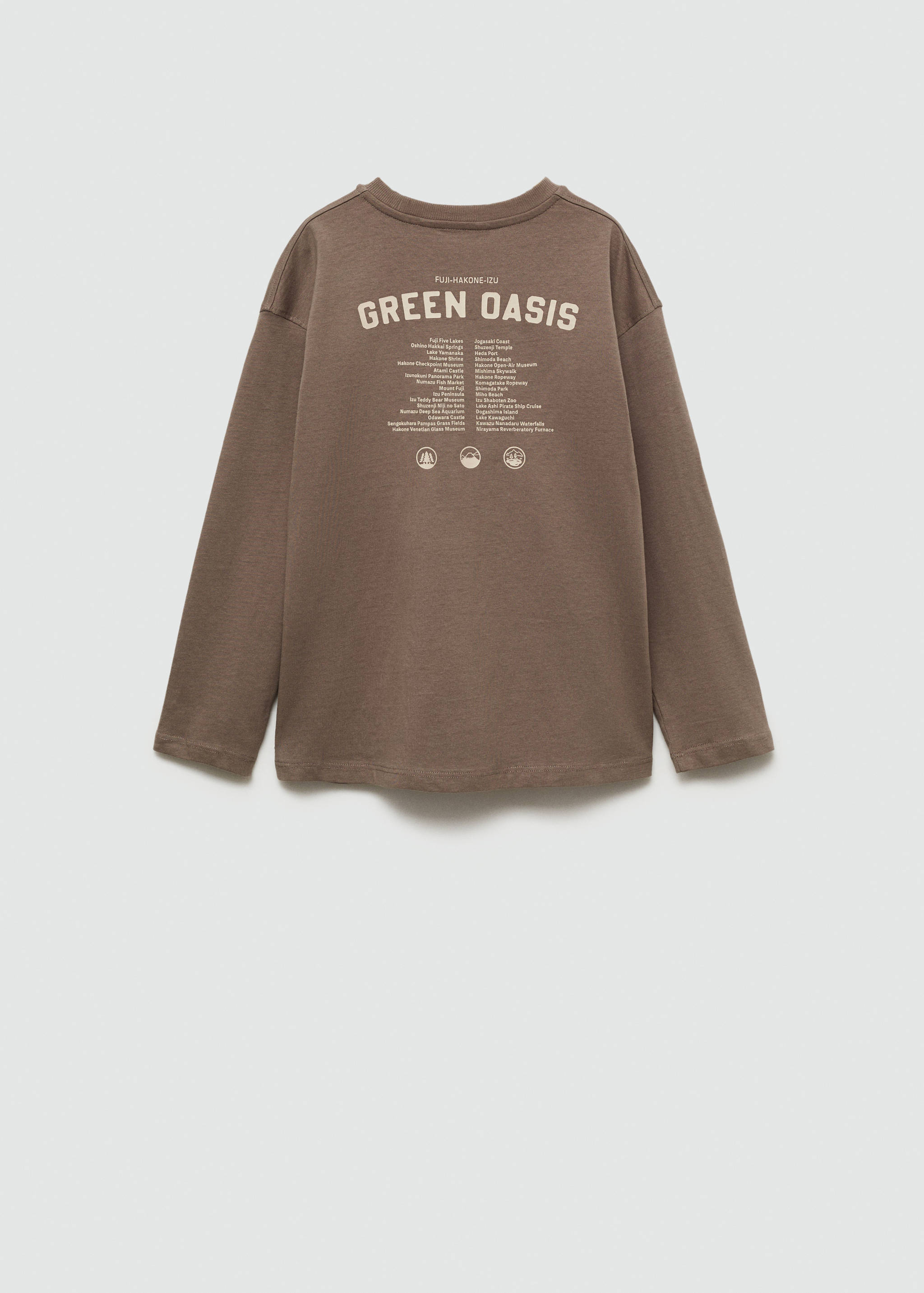 Embroidered long-sleeved t-shirt - Reverse of the article