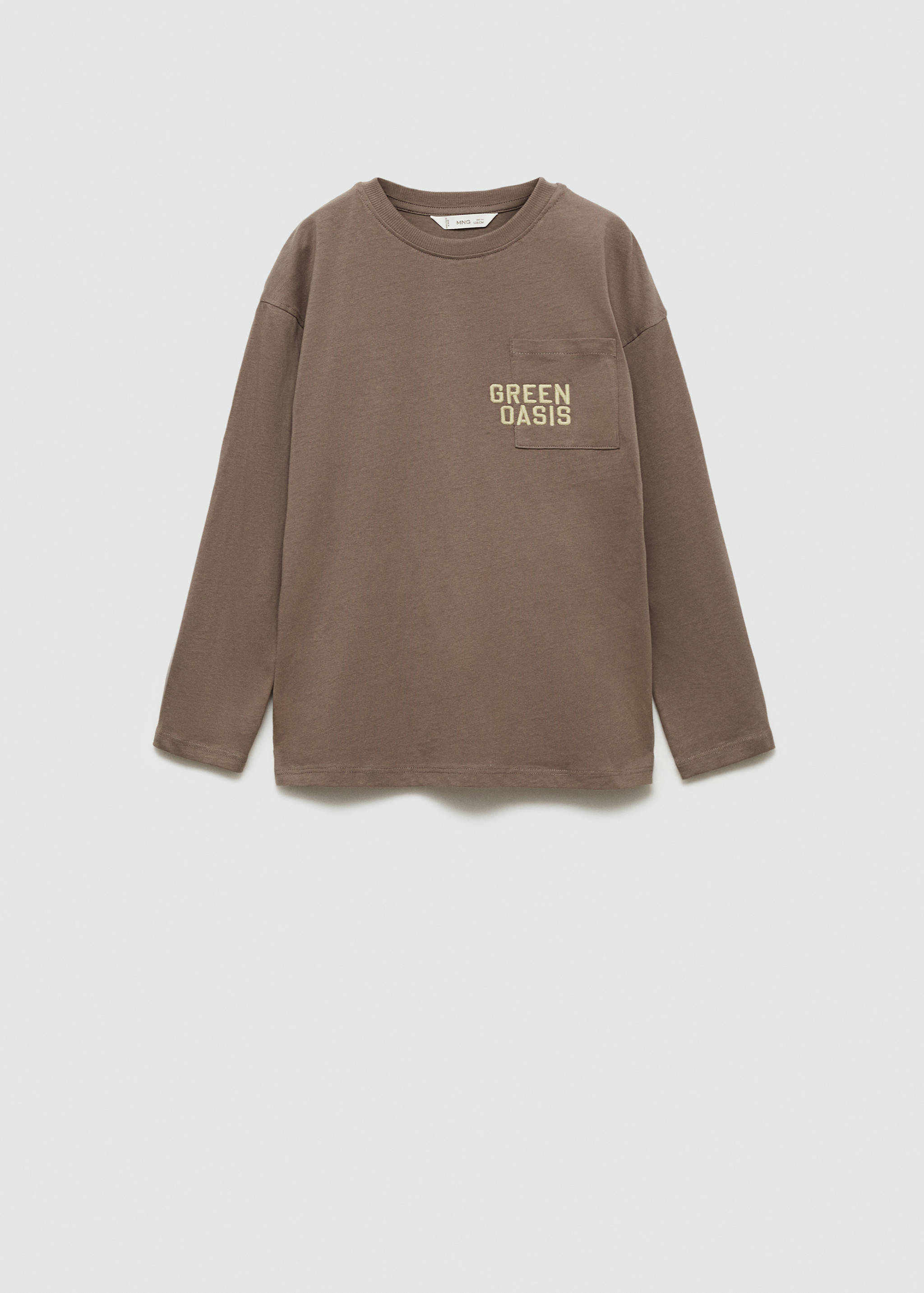 Embroidered long-sleeved t-shirt - Article without model