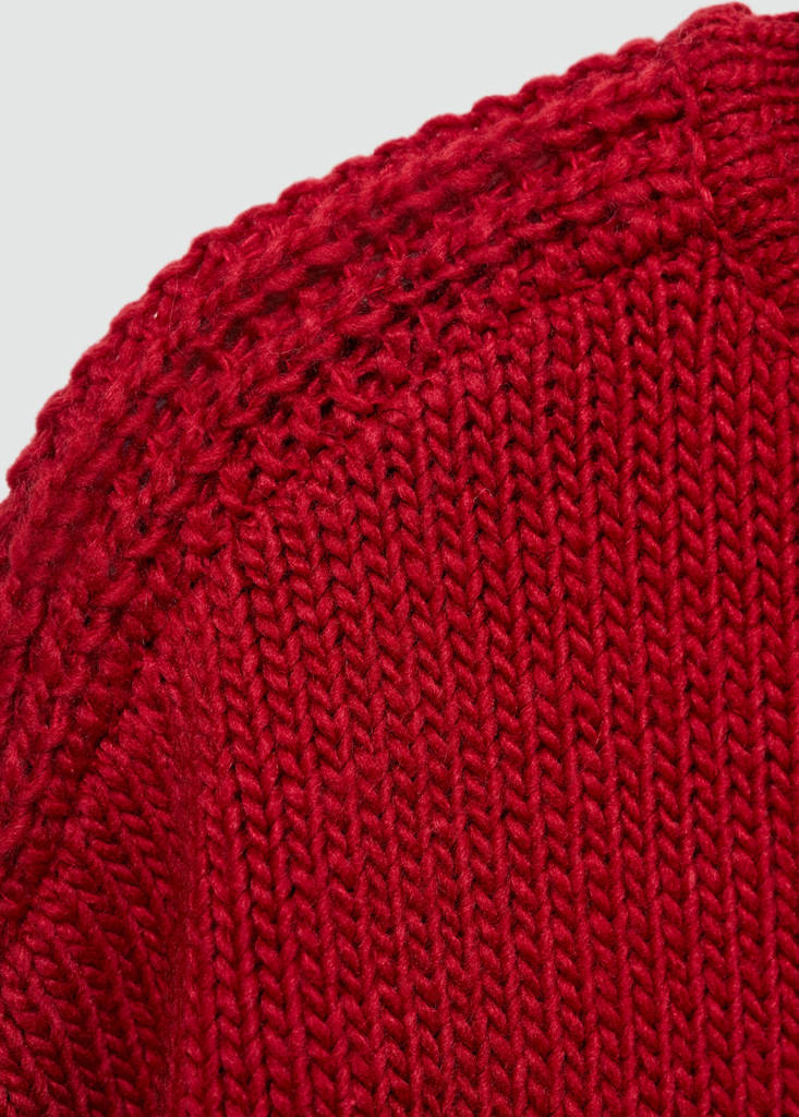 Knit sweater — Red