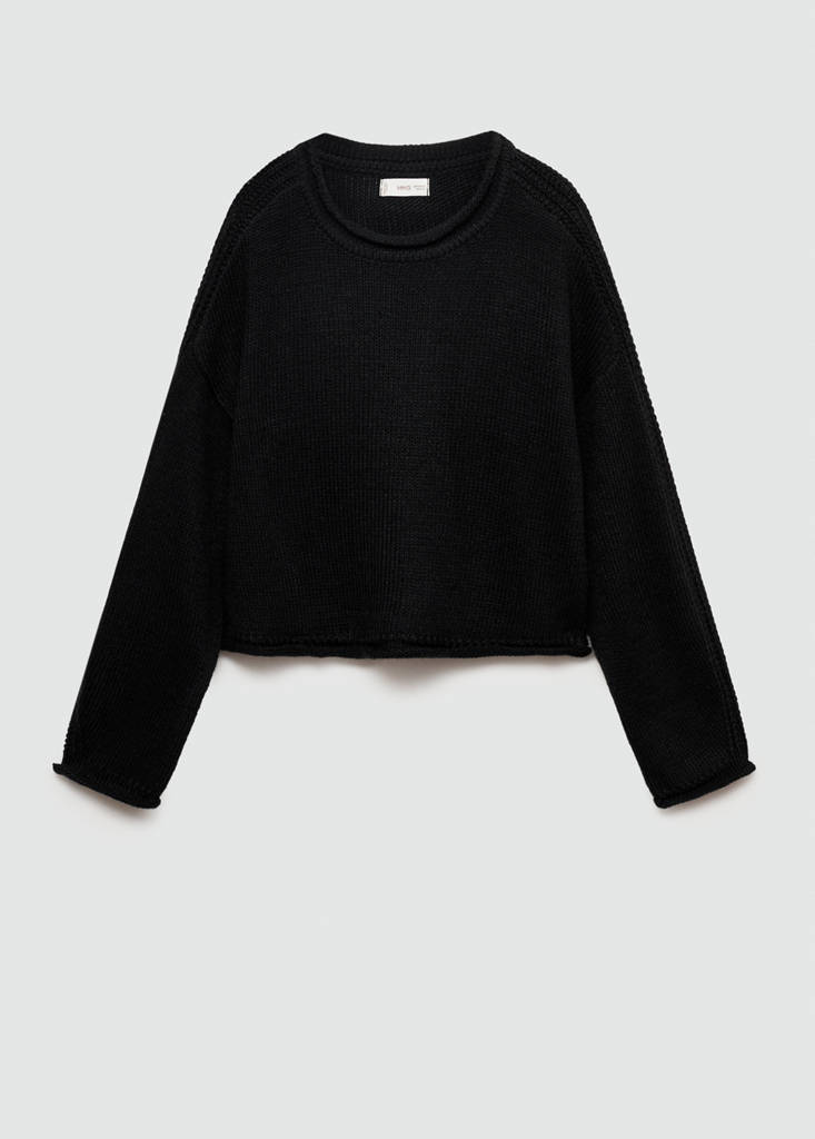 Knit sweater — Black