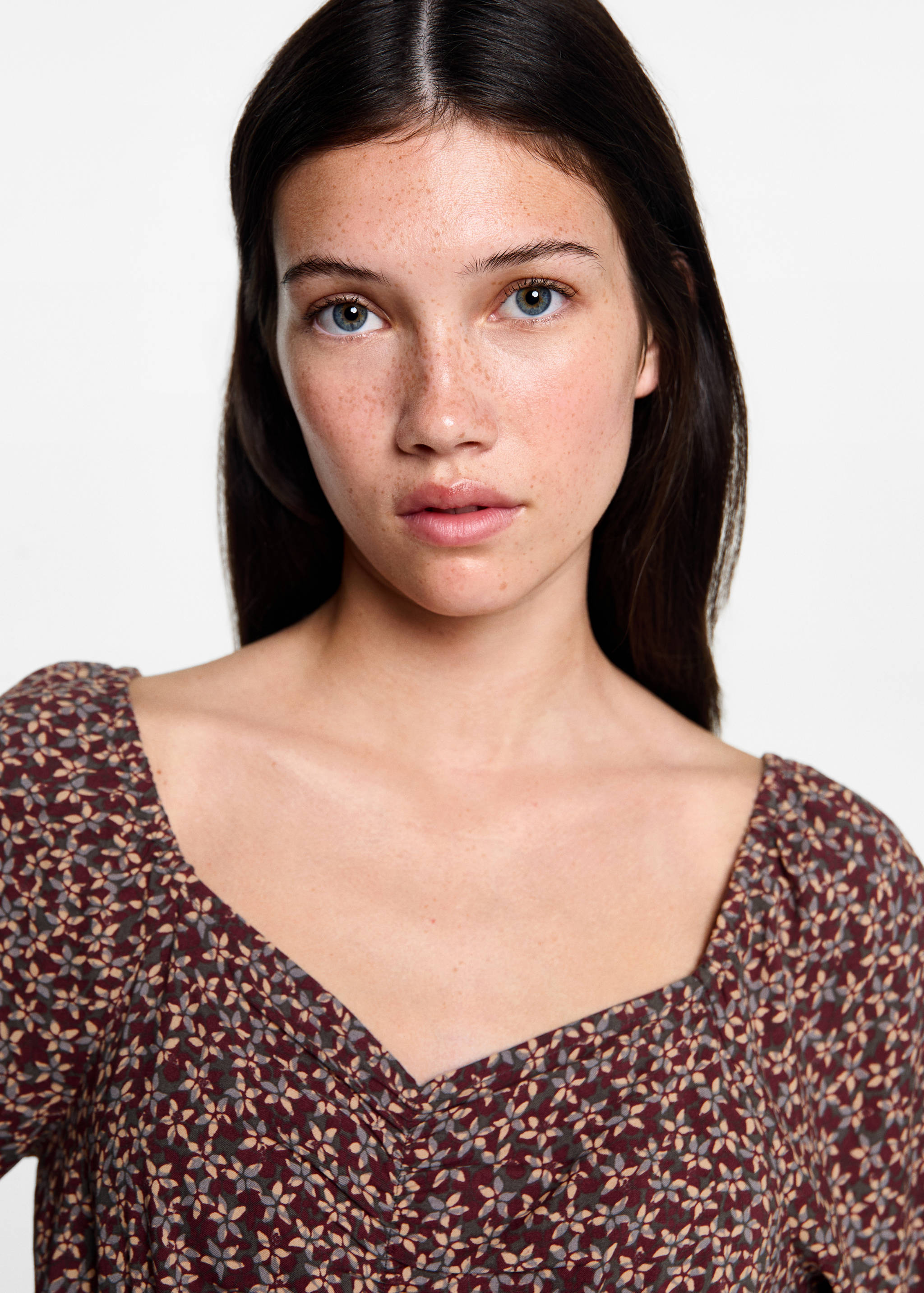 Floral ruffled dress - Details of the article 1