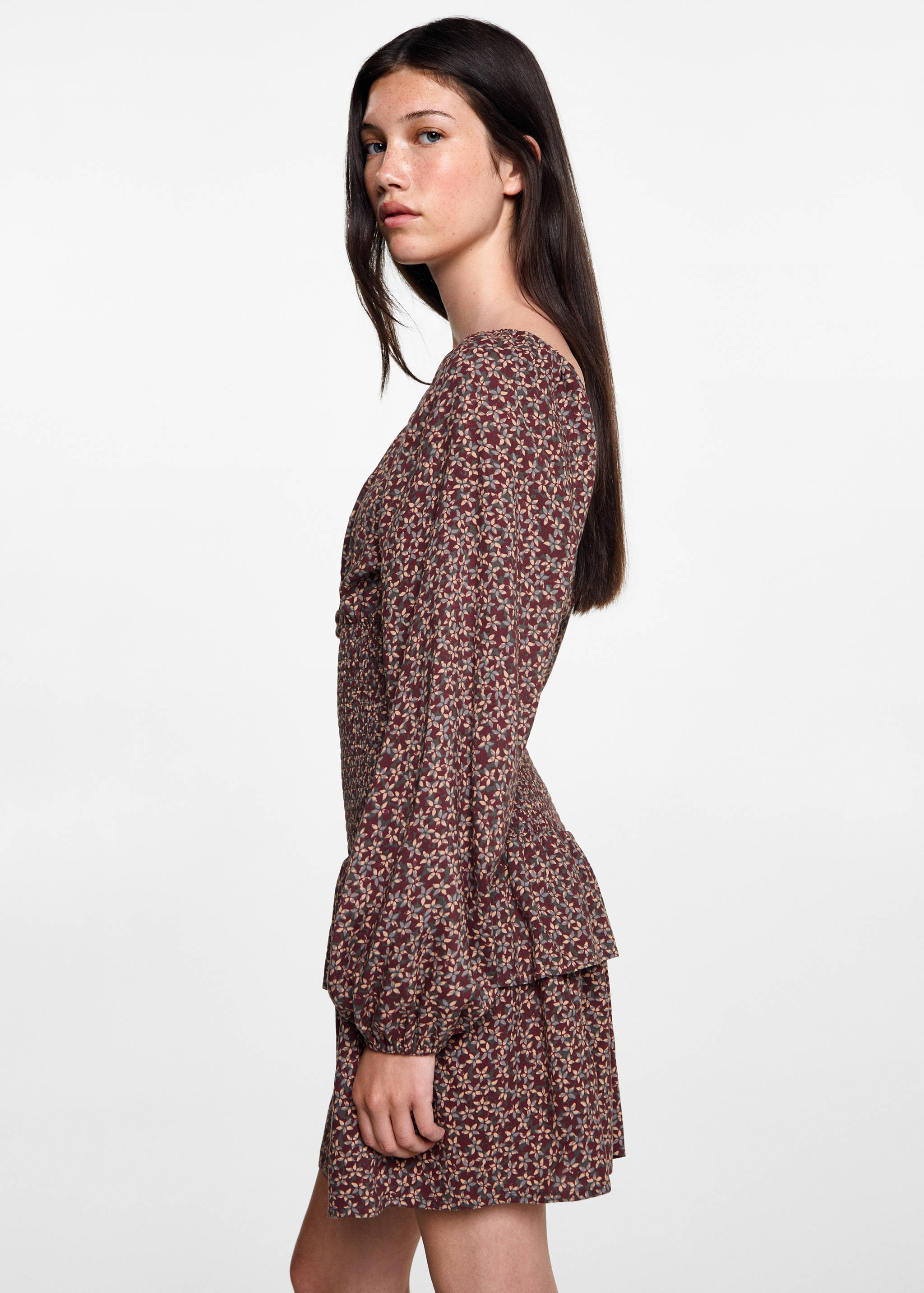 Floral ruffled dress - Details of the article 2