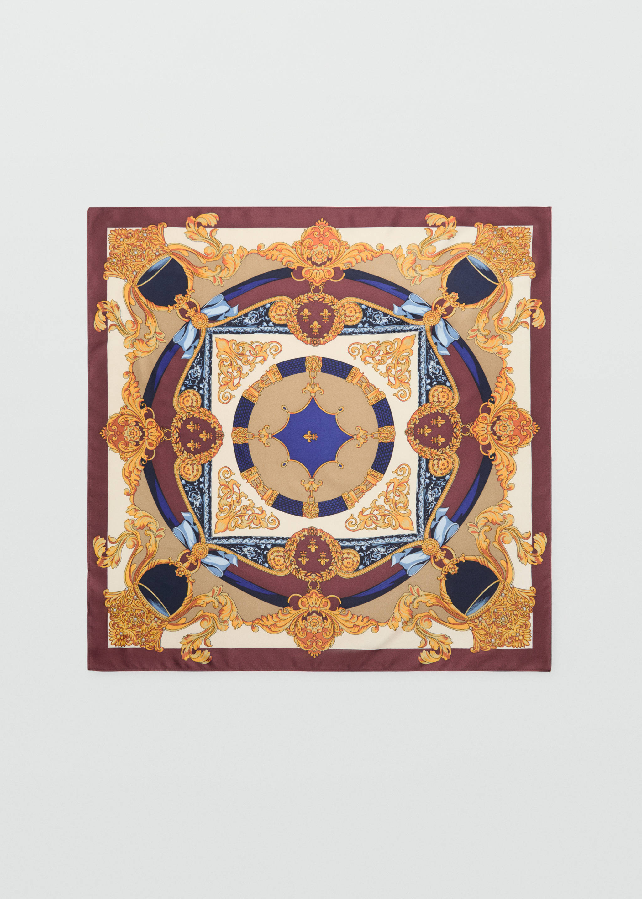 Printed satin scarf - Article without model