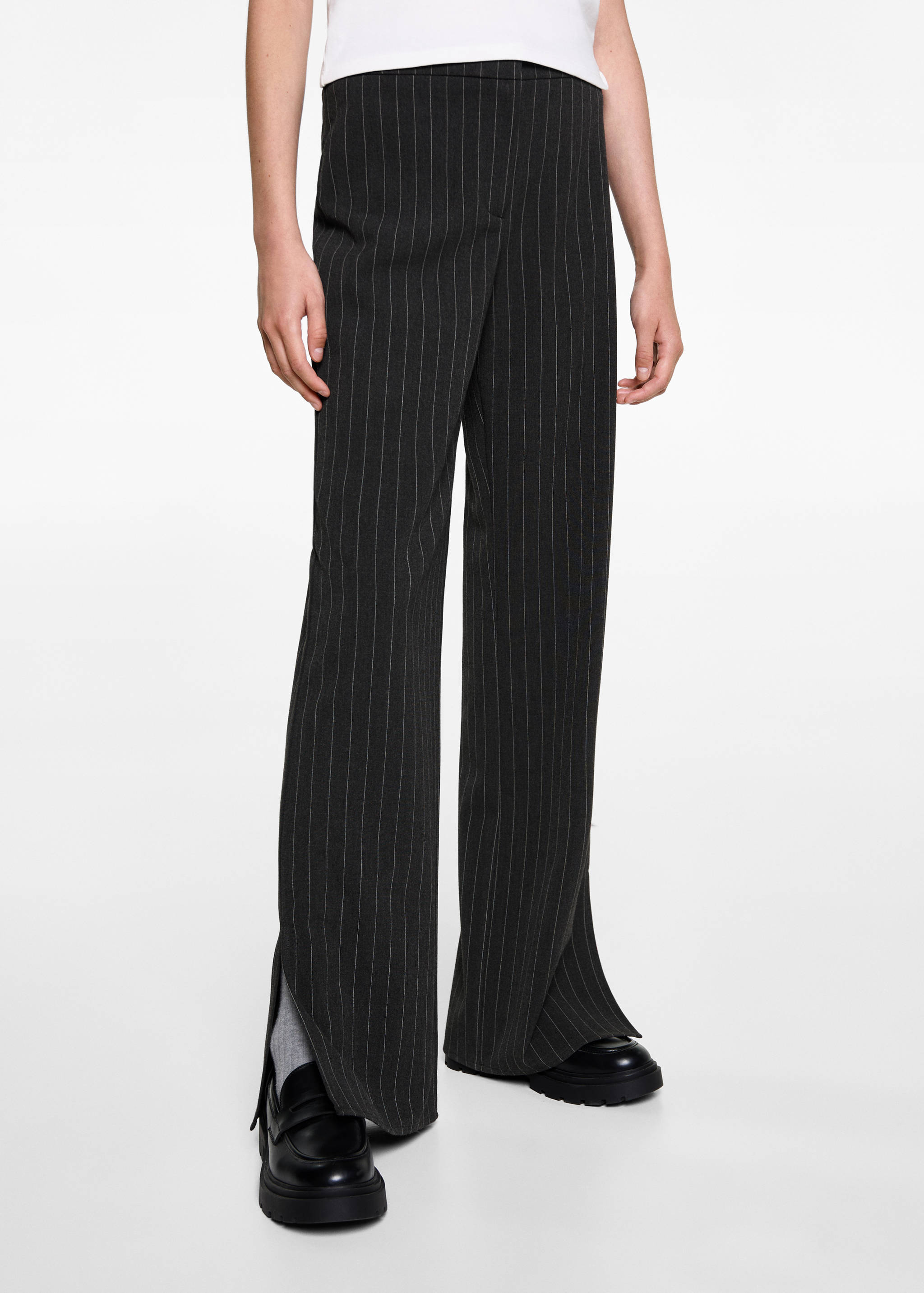 Striped suit trousers - Medium plane