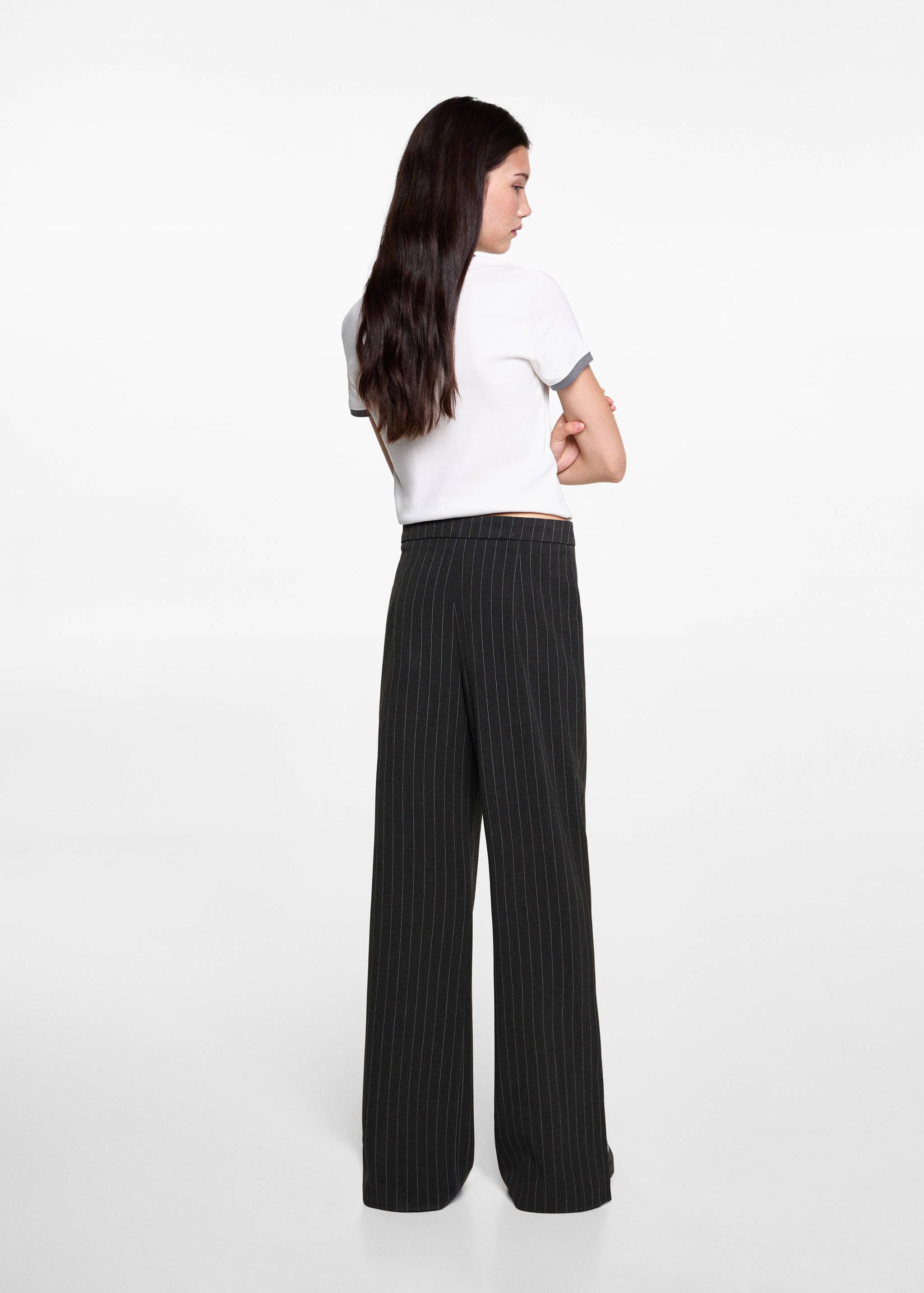 Striped suit trousers - Reverse of the article