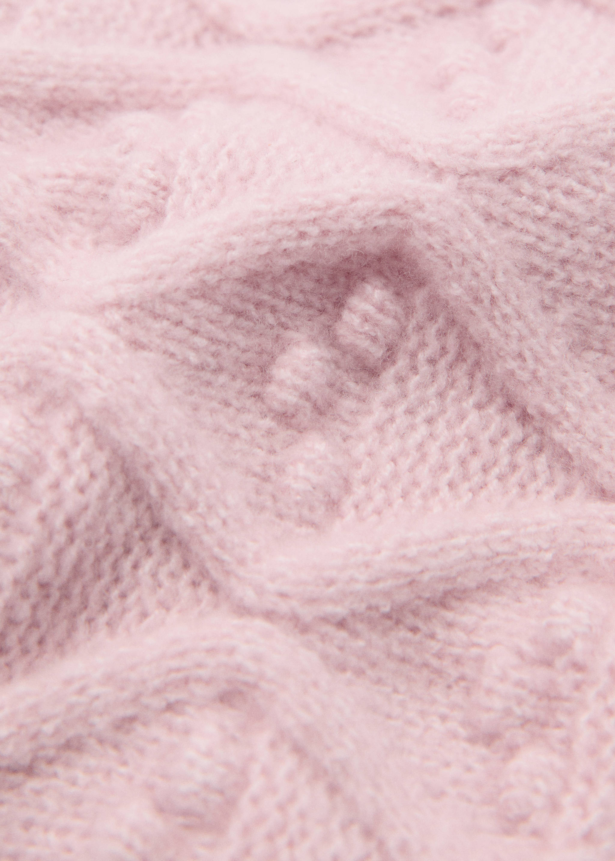 Knitted braided scarf - Medium plane