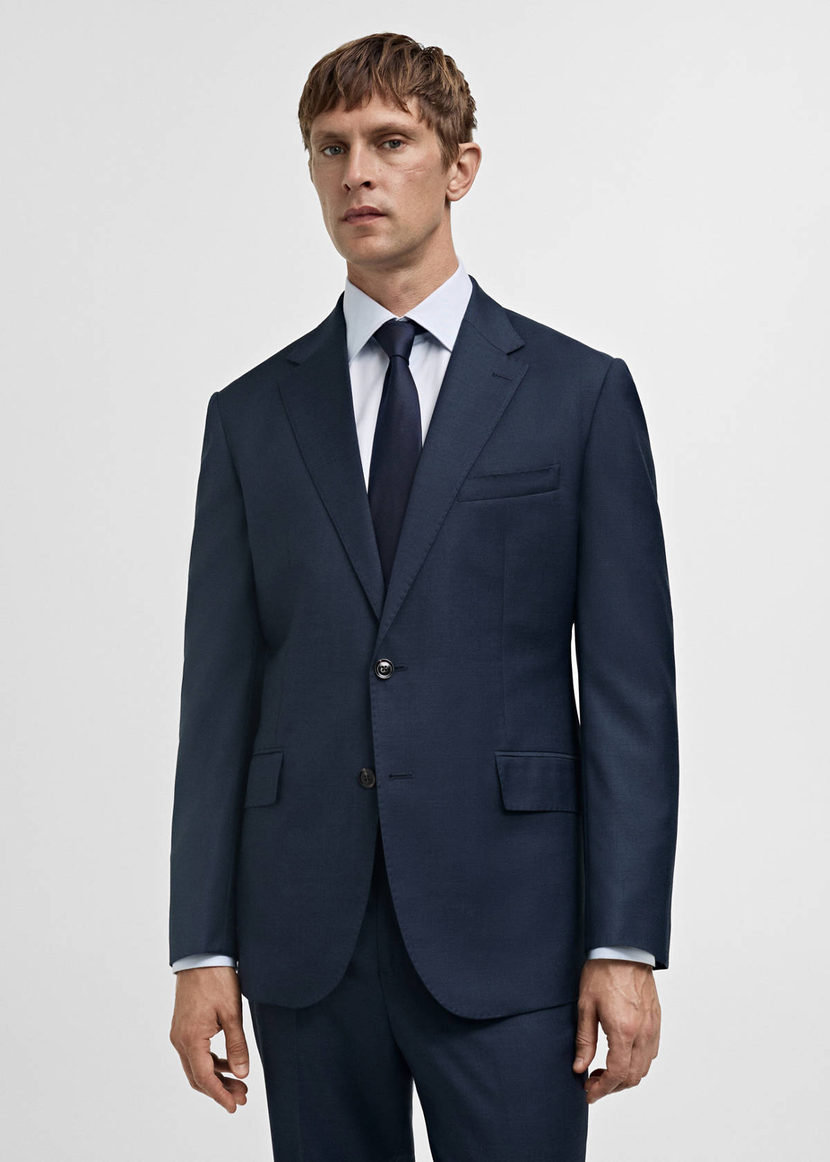 Venice 100% virgin wool suit jacket — Dark Navy