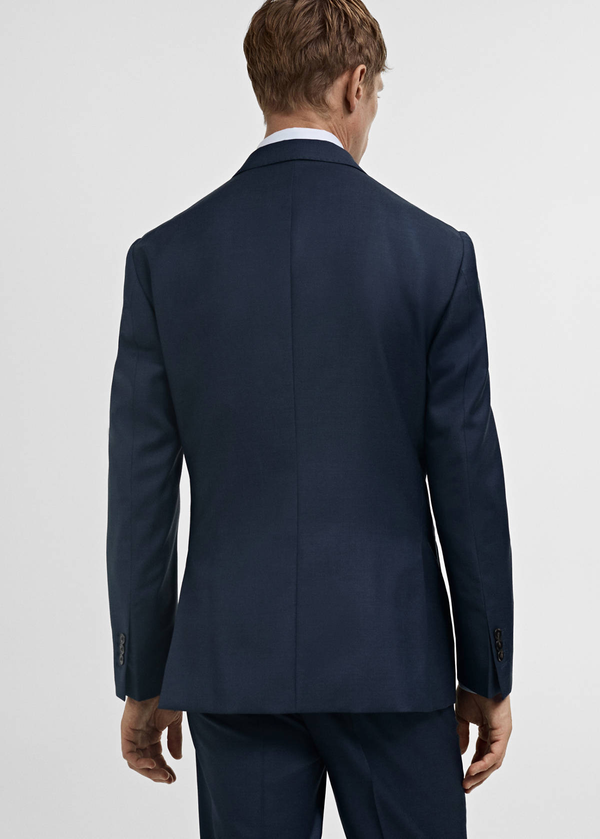 Venice 100% virgin wool suit jacket — Dark Navy