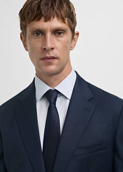 Venice 100% virgin wool suit jacket — Dark Navy 4