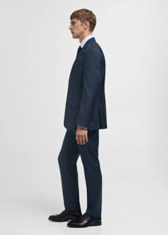 Venice 100% virgin wool suit jacket — Dark Navy 5