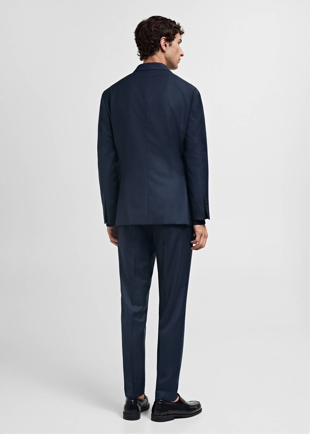 Venice 100% virgin wool suit jacket — Dark Navy
