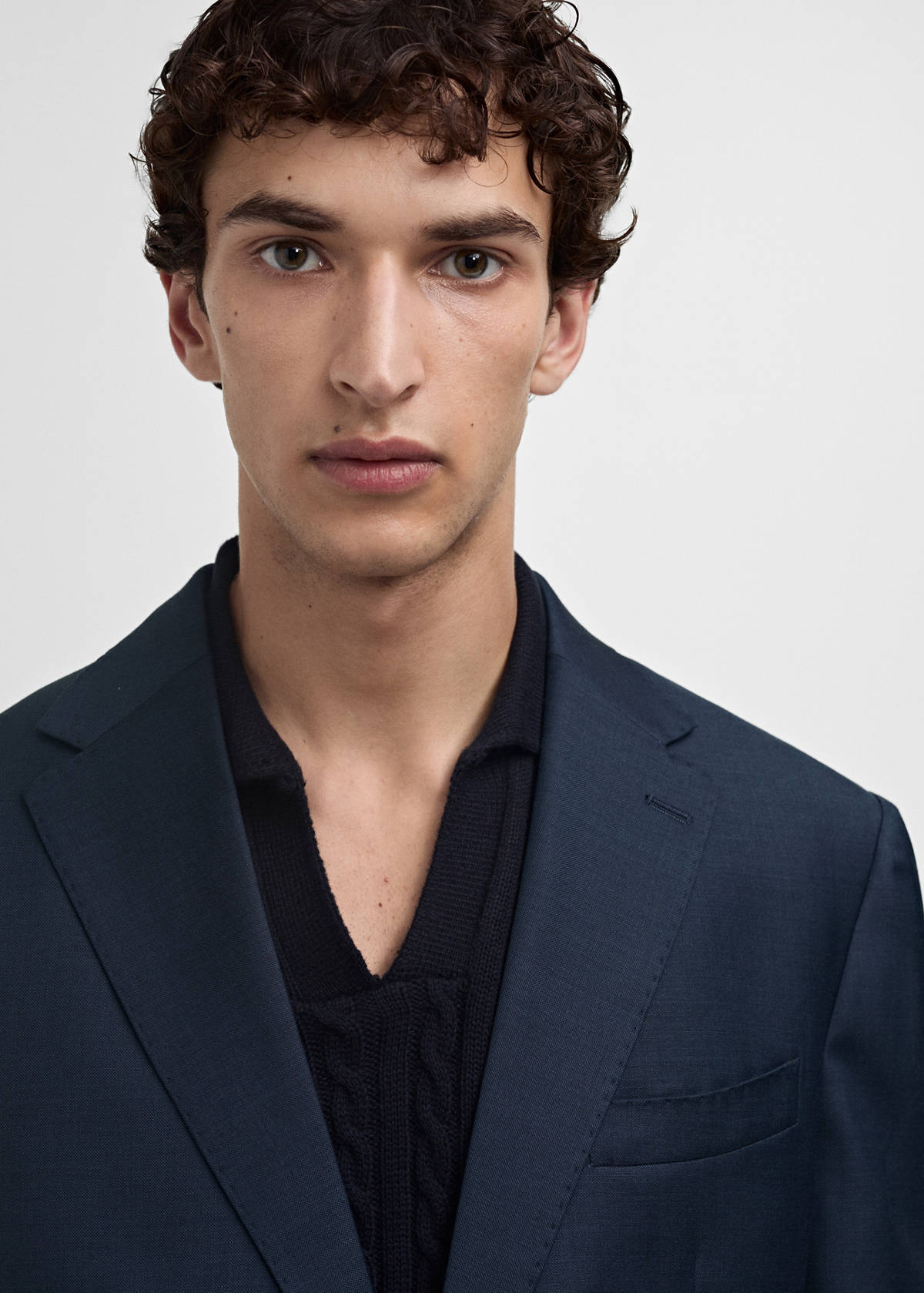 Venice 100% virgin wool suit jacket — Dark Navy