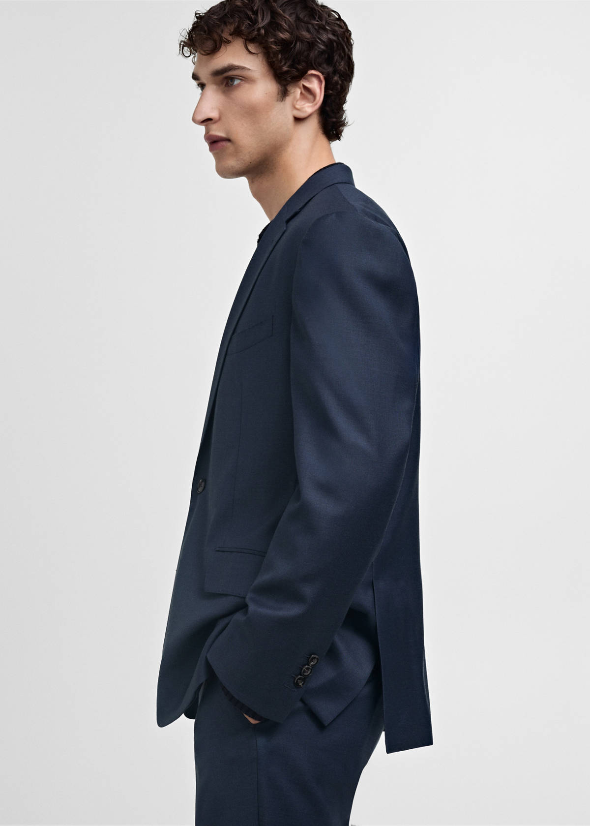 Venice 100% virgin wool suit jacket — Dark Navy