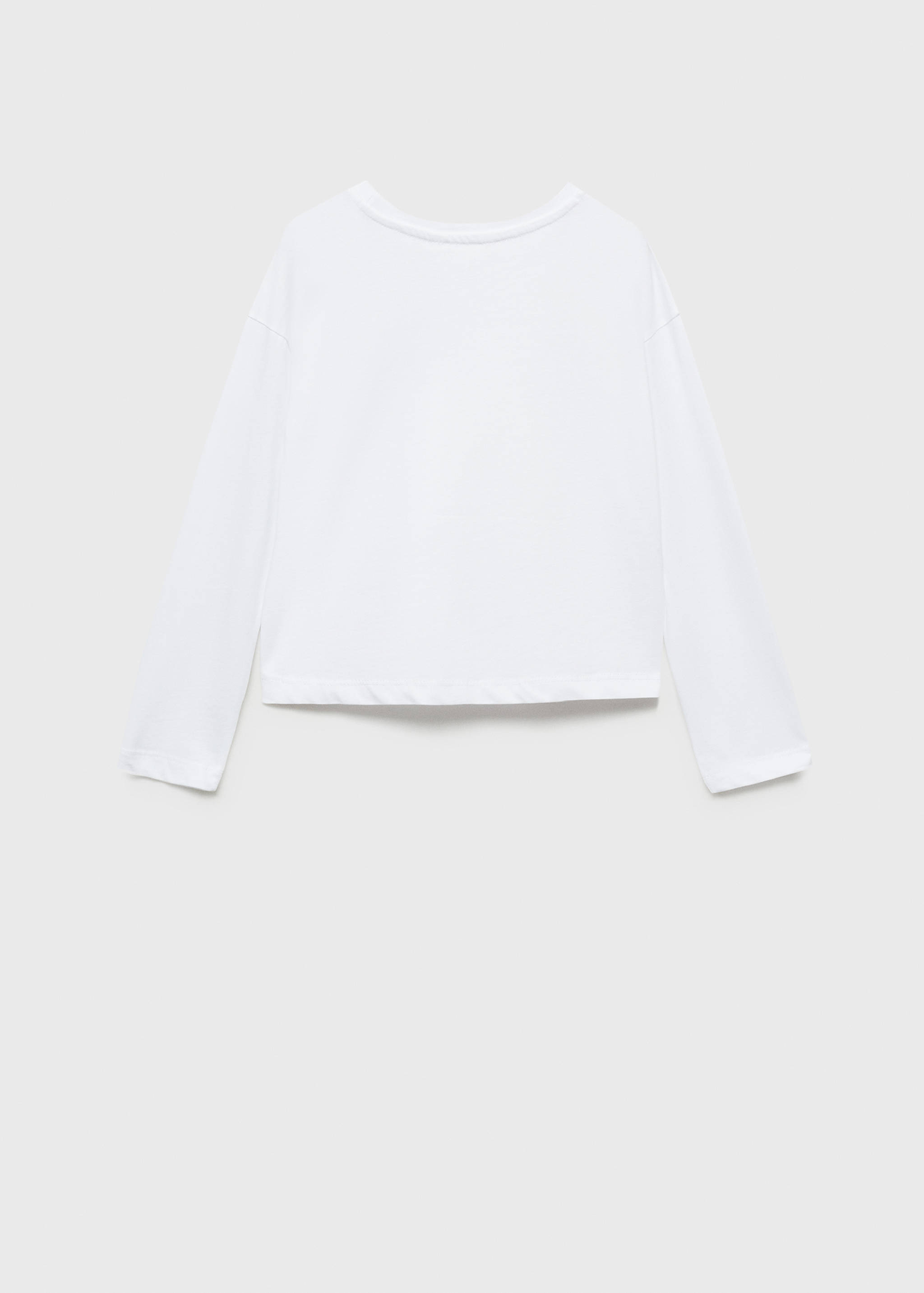 Embroidered detail T-shirt - Reverse of the article