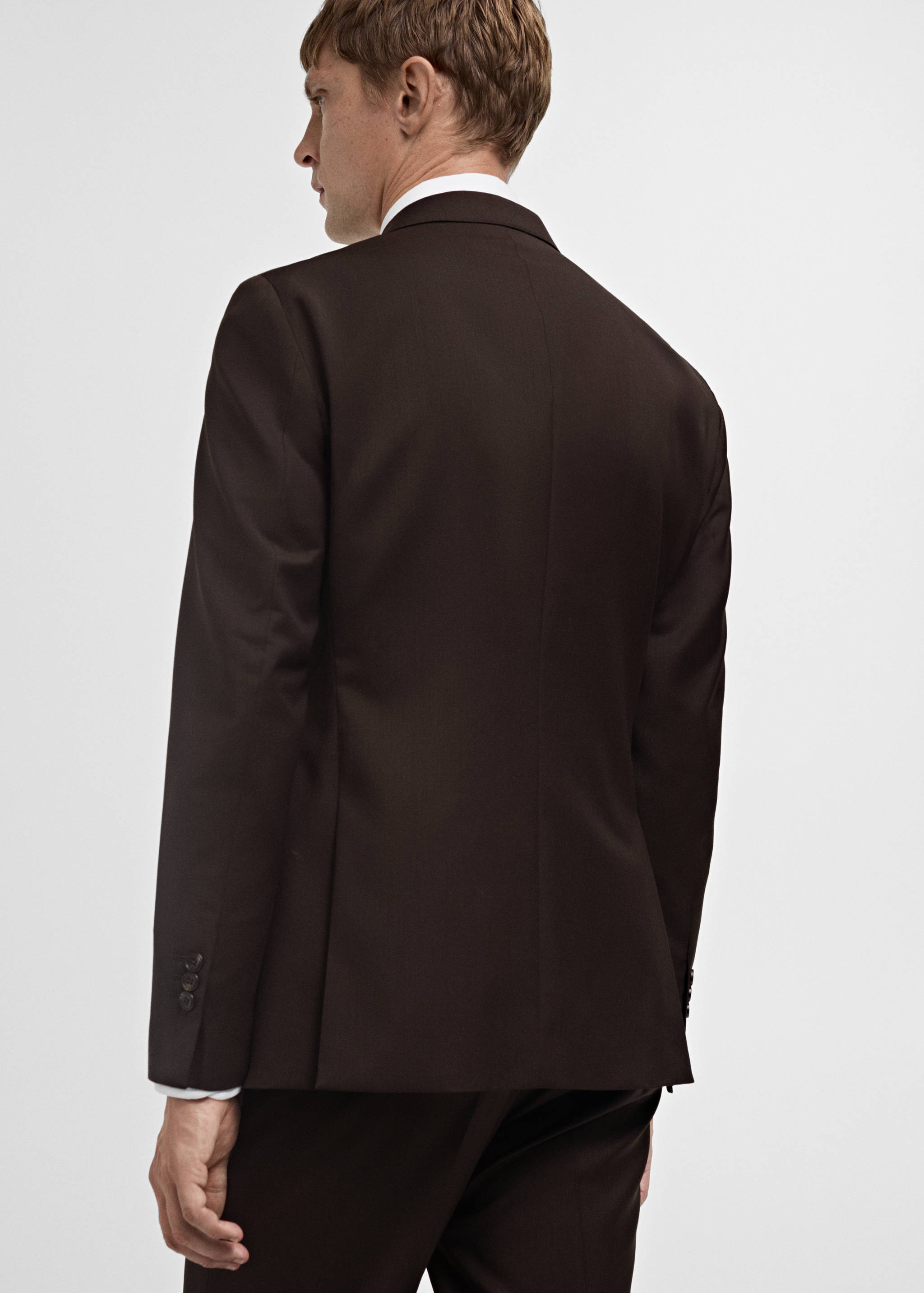 Venice 100% virgin wool suit jacket - Reverse of the article