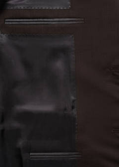 Venice 100% virgin wool suit jacket — Brown 10