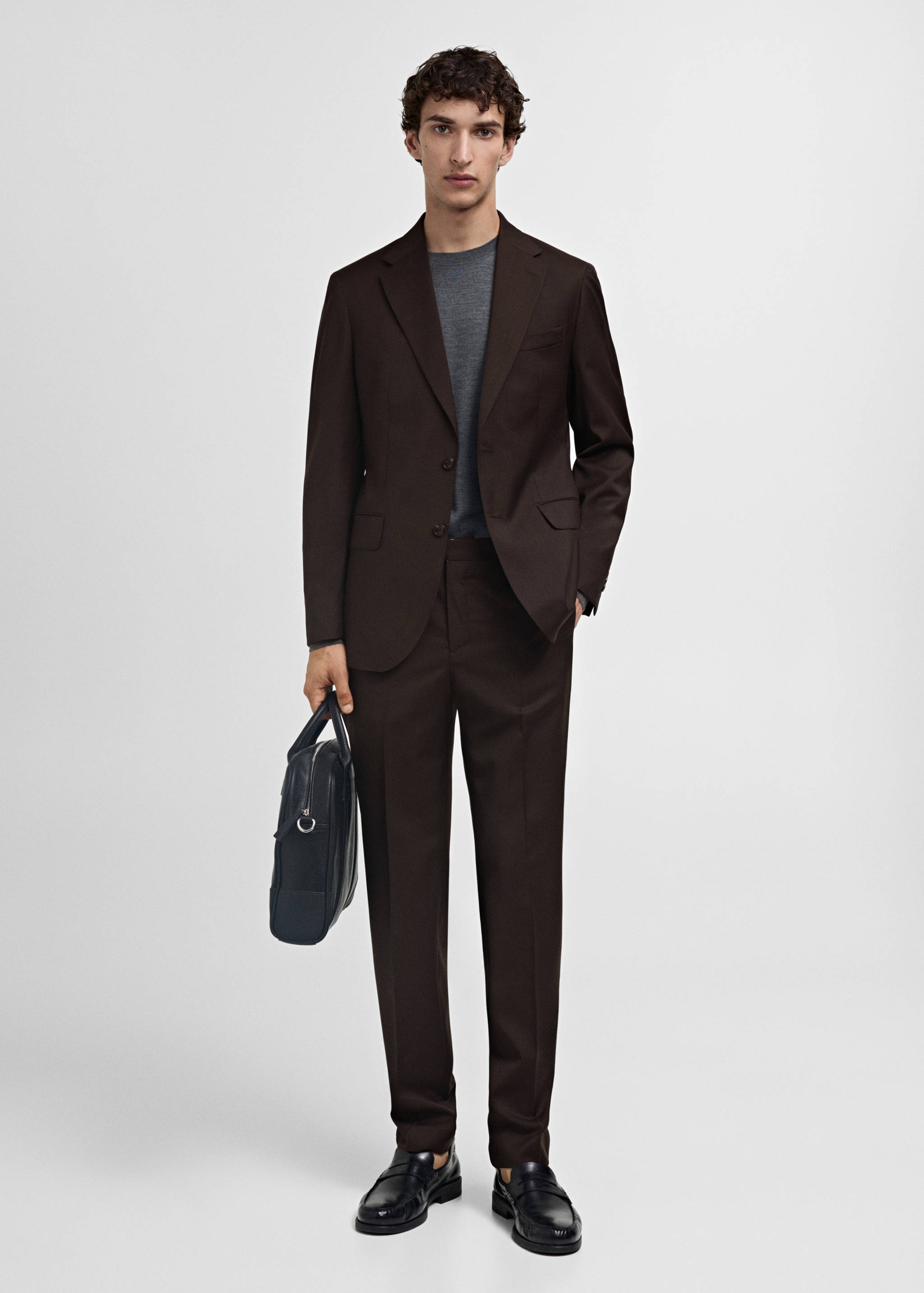 Venice 100% virgin wool suit jacket - General plane