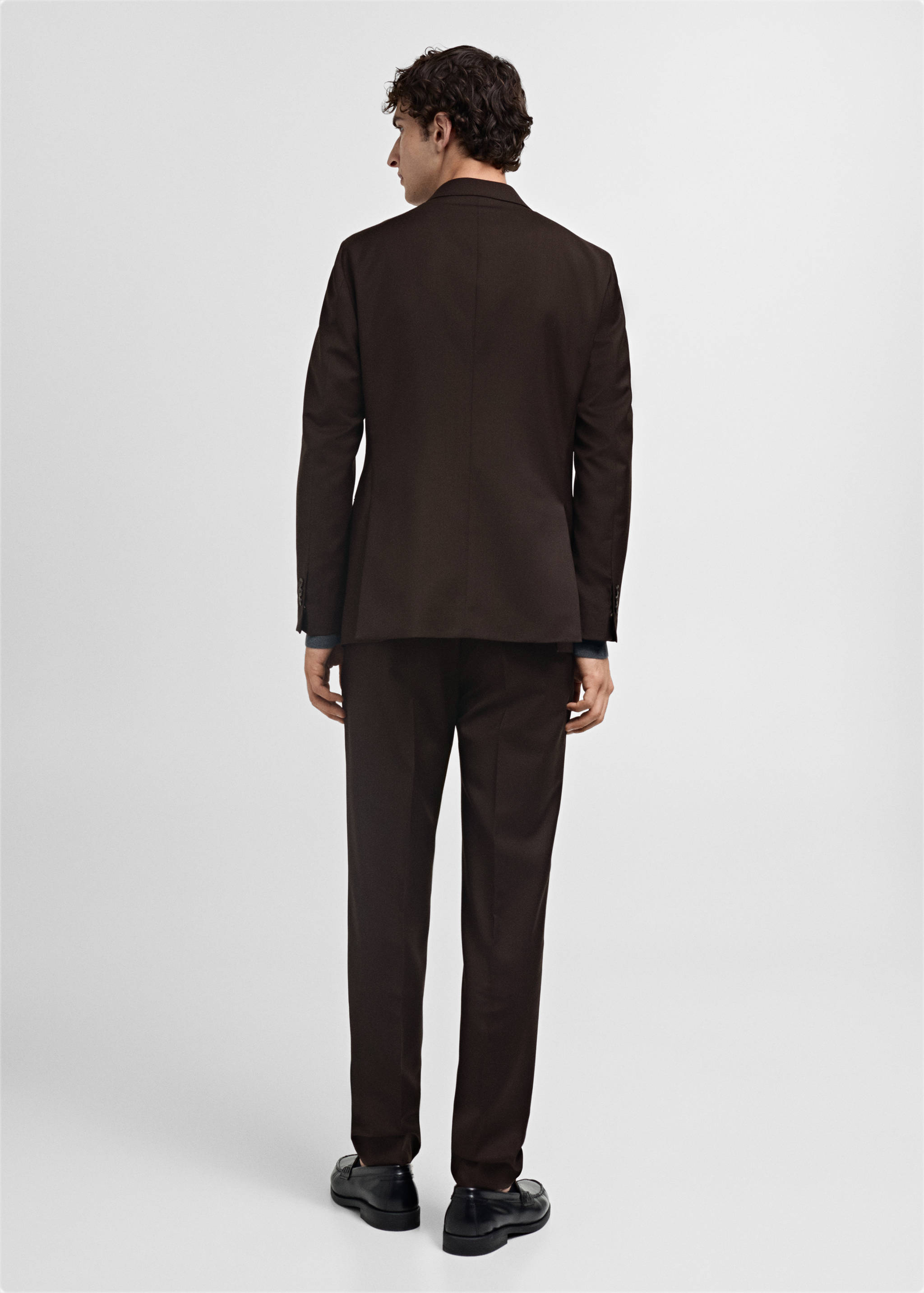 Venice 100% virgin wool suit jacket - Reverse of the article